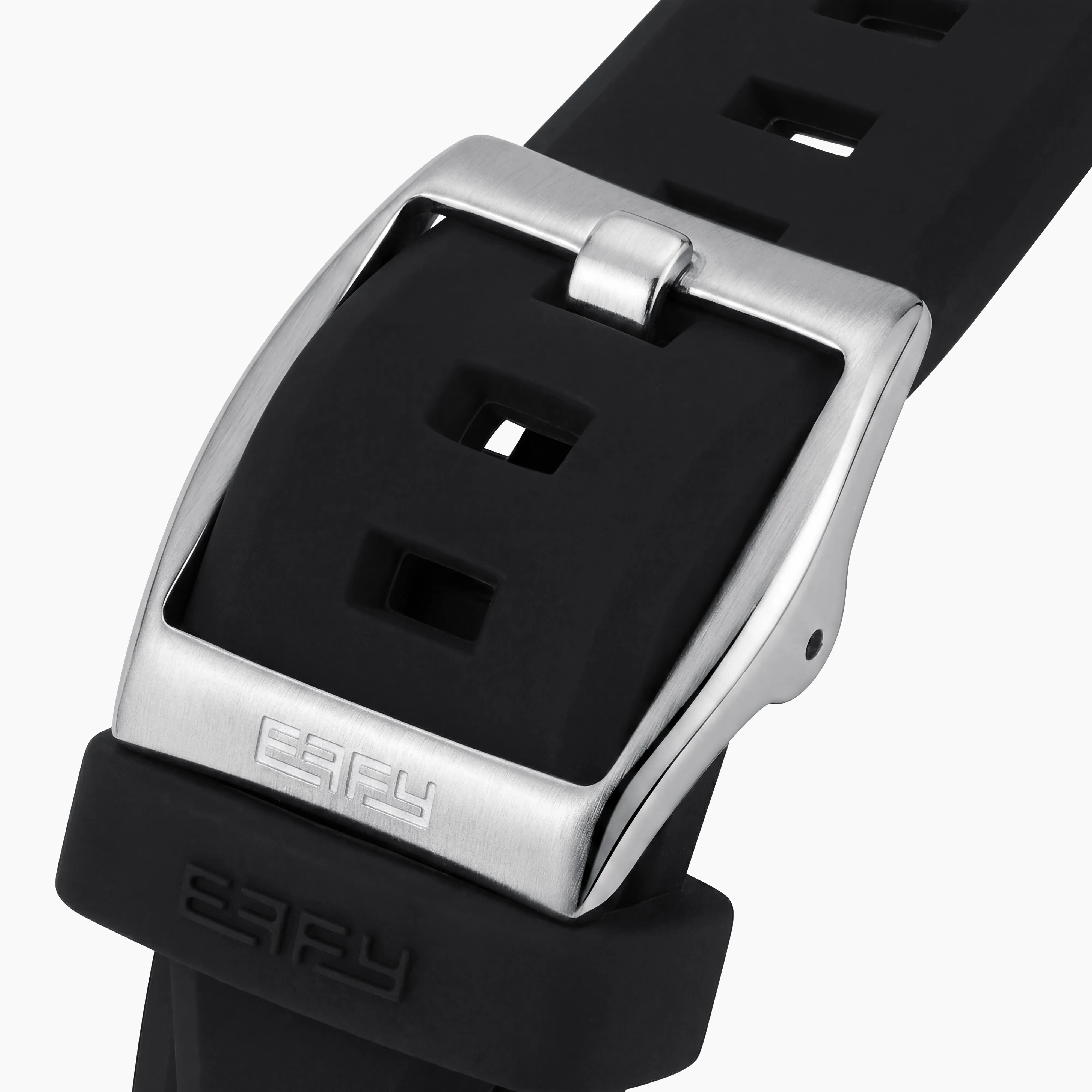 42MM Swiss Made Black PVD Titanium and Silicone Automatic Skeleton Watch sold by Effy product image thumbnail 5