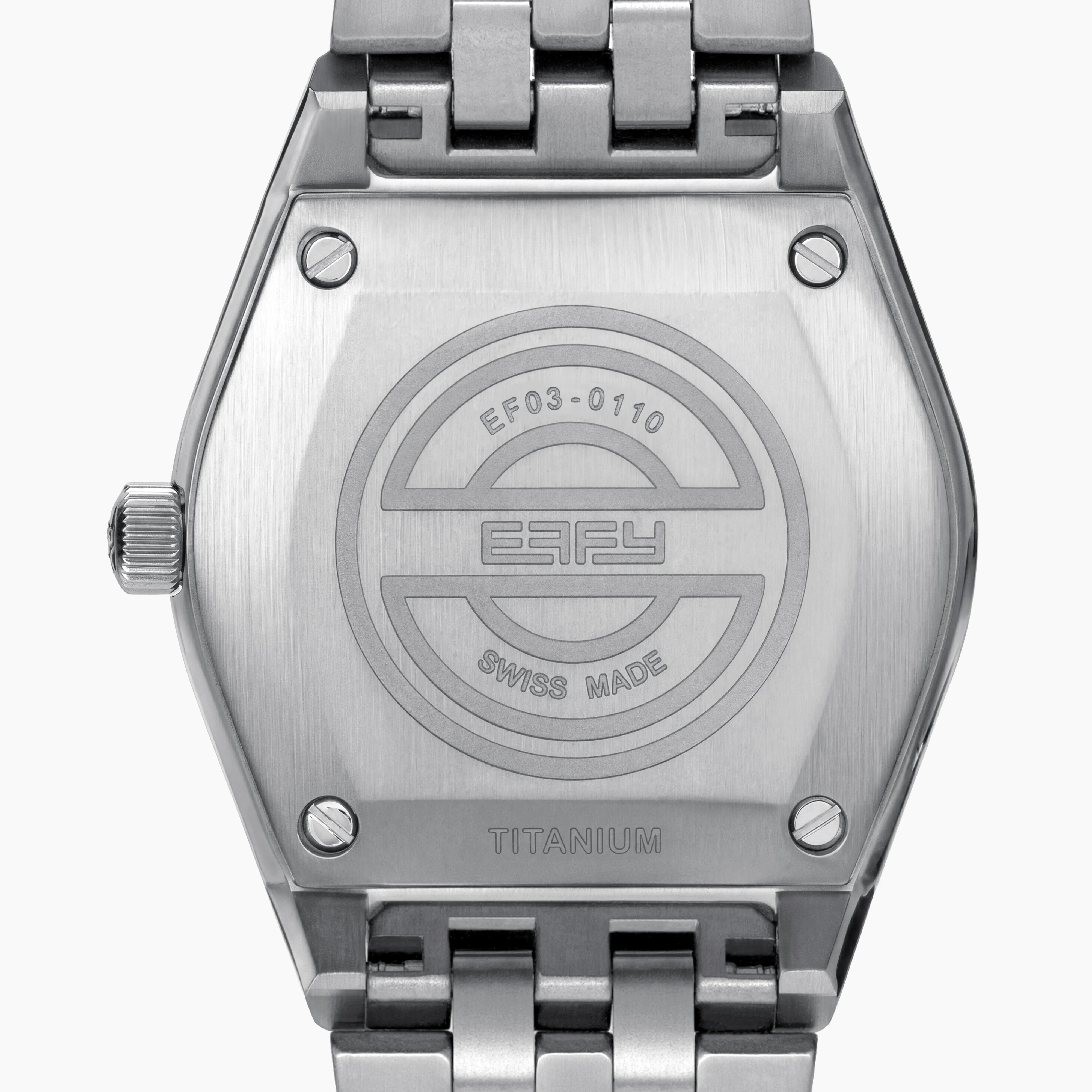 36MM Blue Dial Swiss Made Titanium Watch with Diamonds sold by Effy product image thumbnail 2