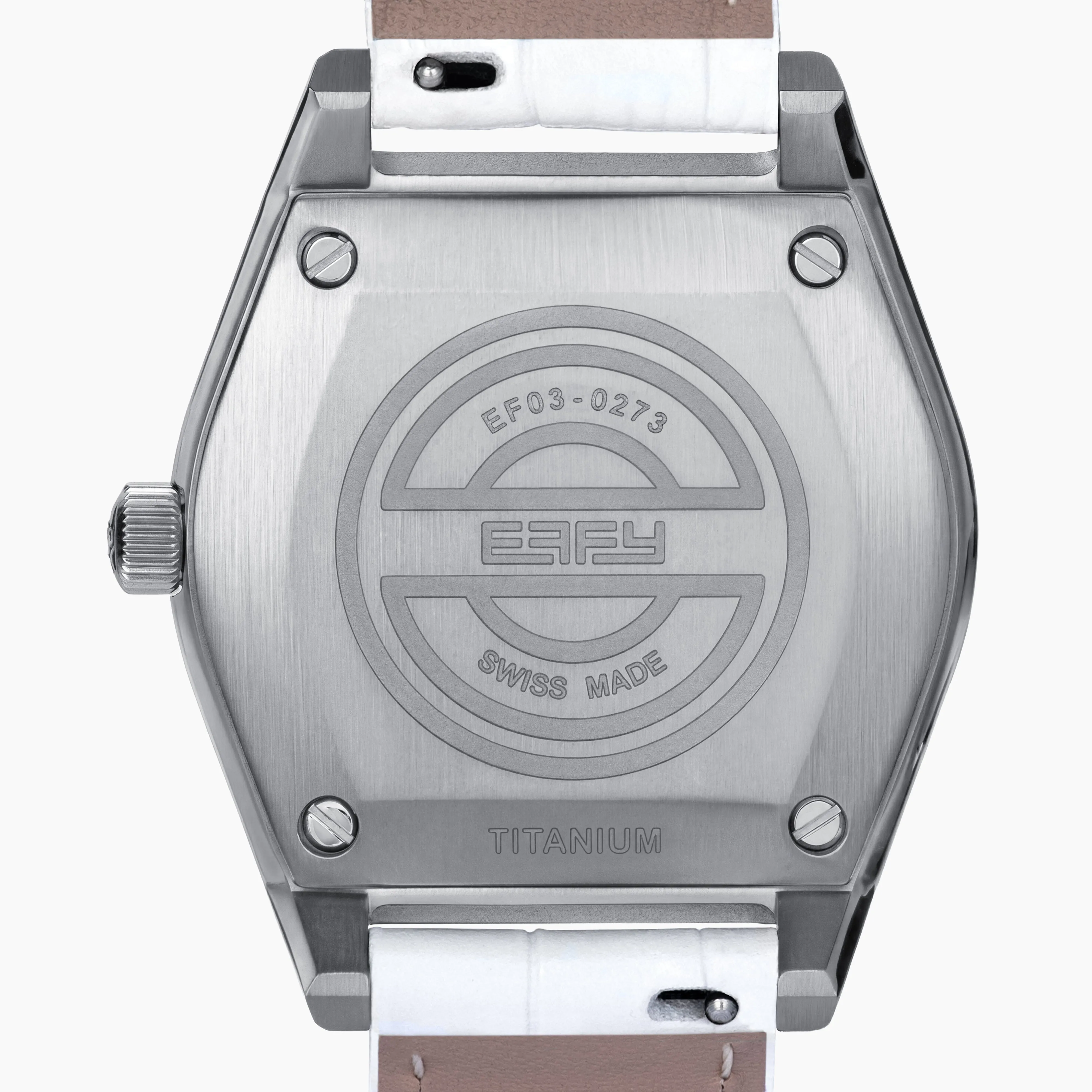 36MM White Dial Swiss Made Titanium Watch with Diamonds sold by Effy product image thumbnail 2