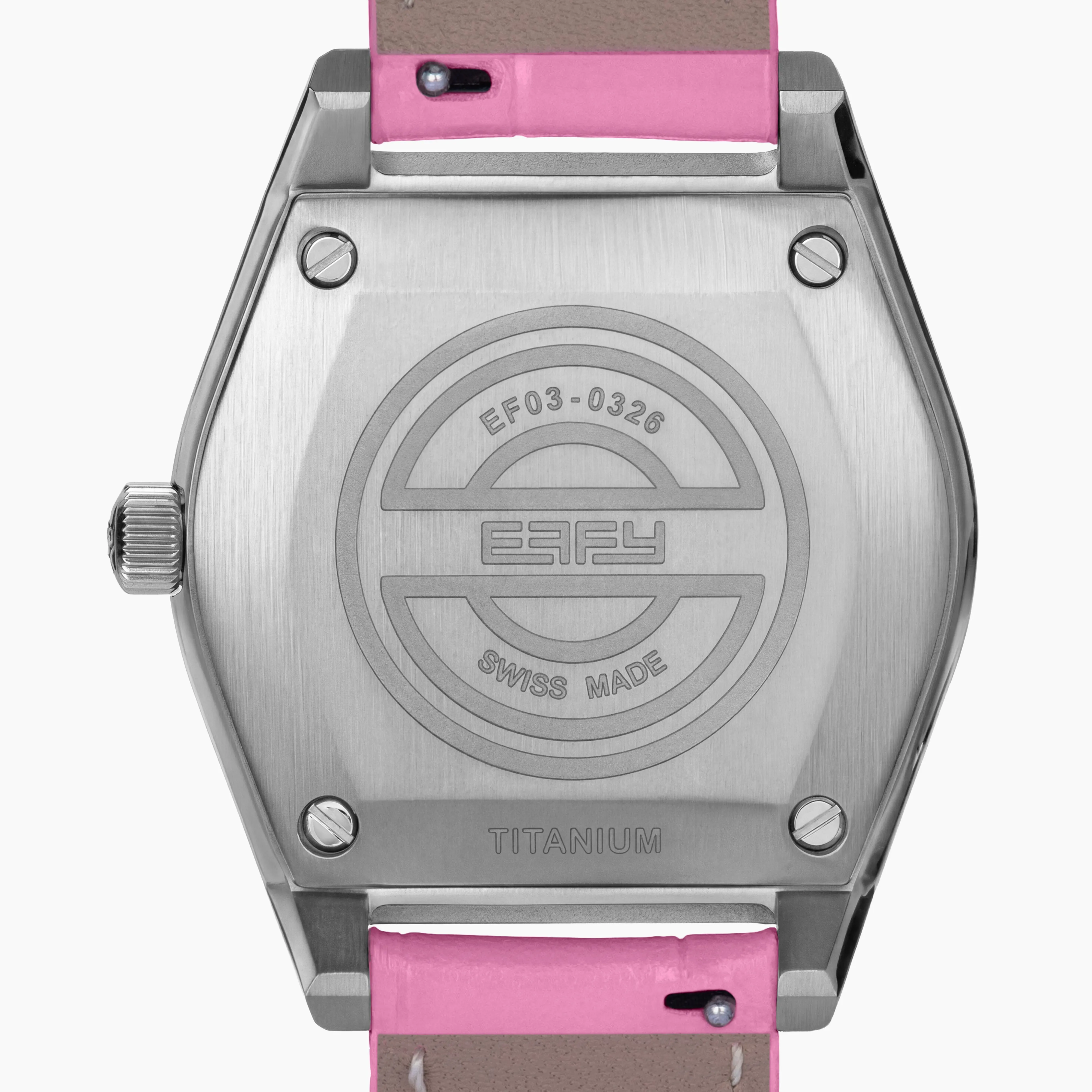 36MM Pink Swiss Made Titanium Watch with Diamonds sold by Effy product image thumbnail 2
