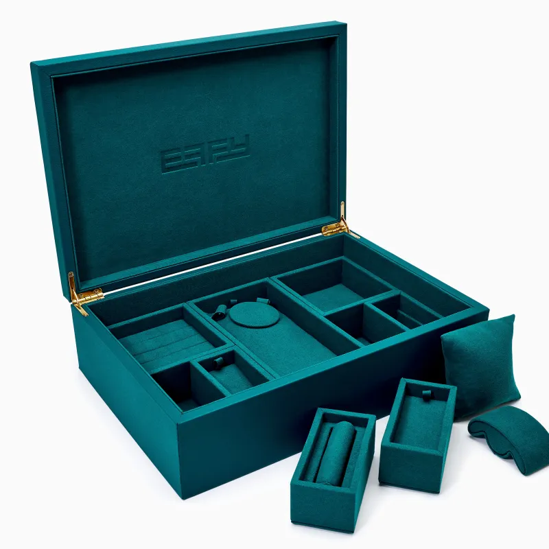 Effy Signature Jewelry Box with 7-Piece Removable Inserts made by Effy