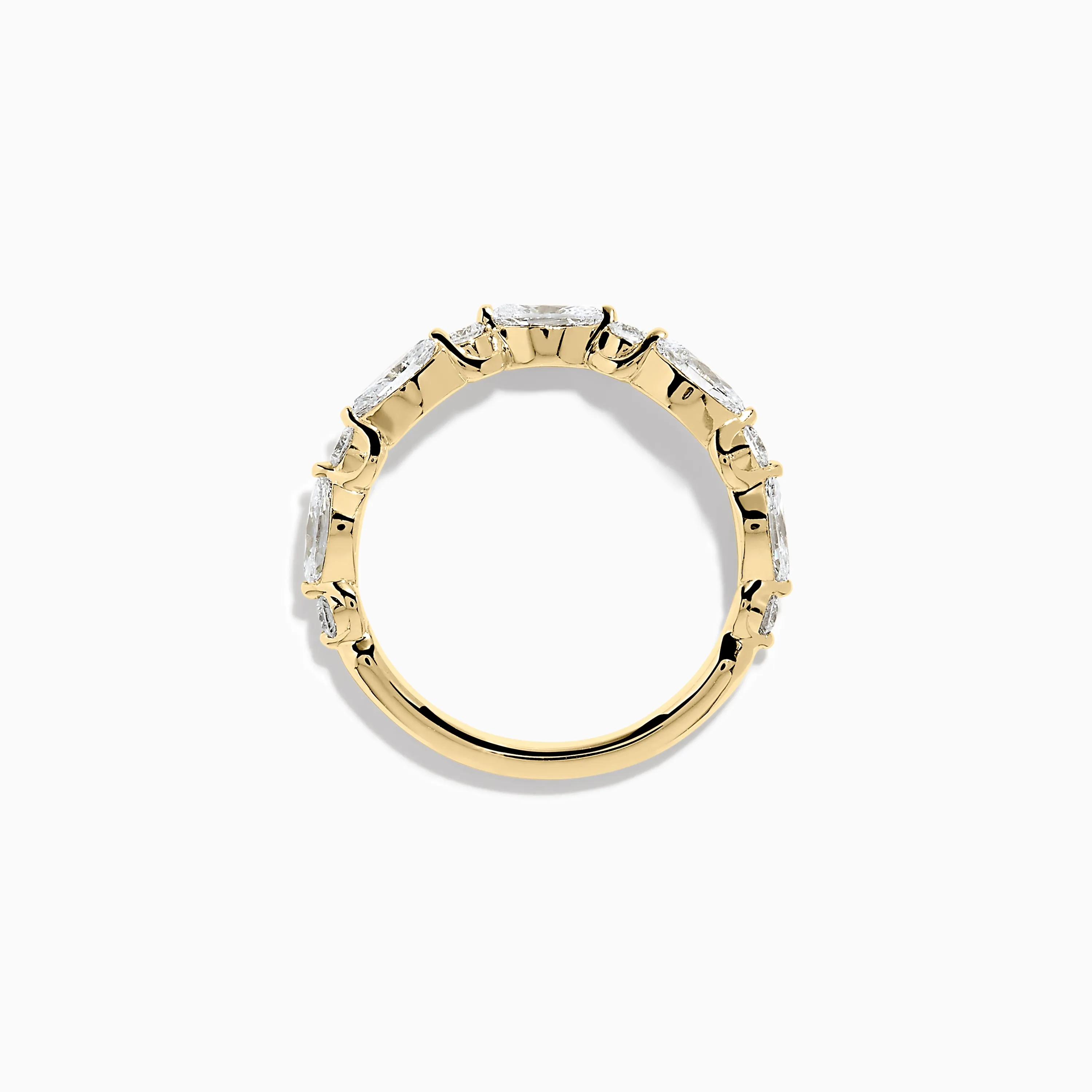 Star Lab Grown Diamond Wedding Band in 18K Yellow Gold sold by Effy product image thumbnail 3