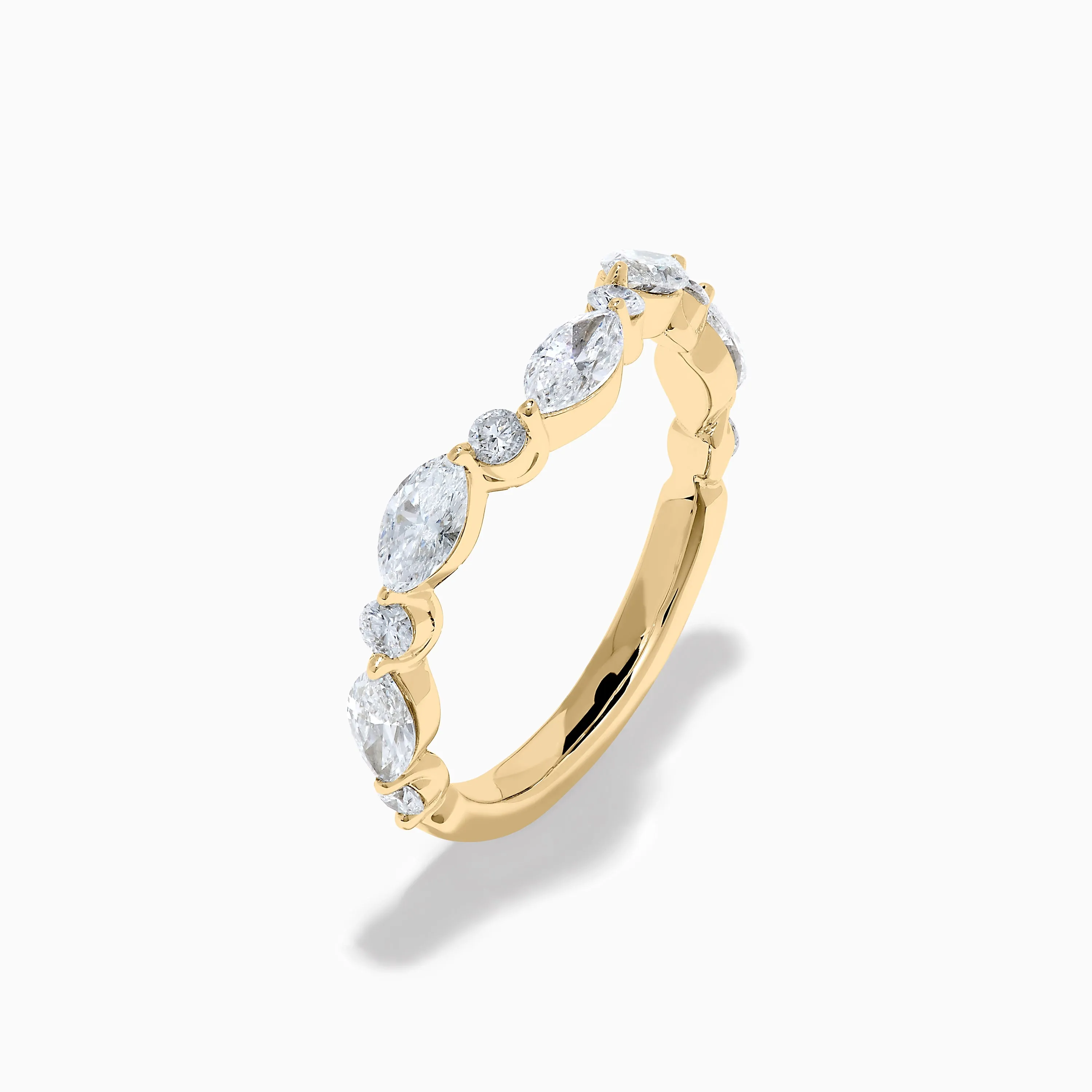 Star Lab Grown Diamond Wedding Band in 18K Yellow Gold sold by Effy product image thumbnail 4
