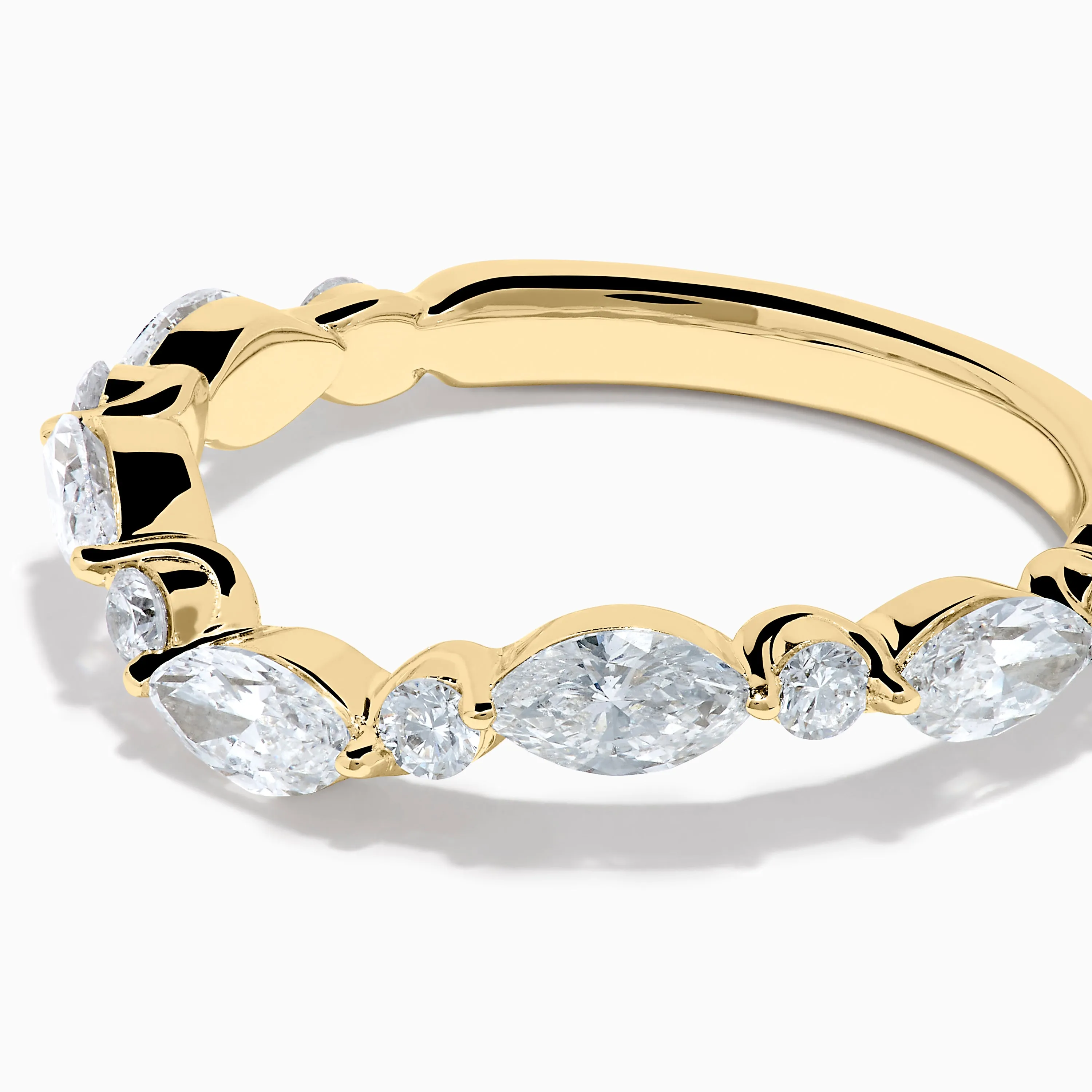 Star Lab Grown Diamond Wedding Band in 18K Yellow Gold sold by Effy product image thumbnail 2