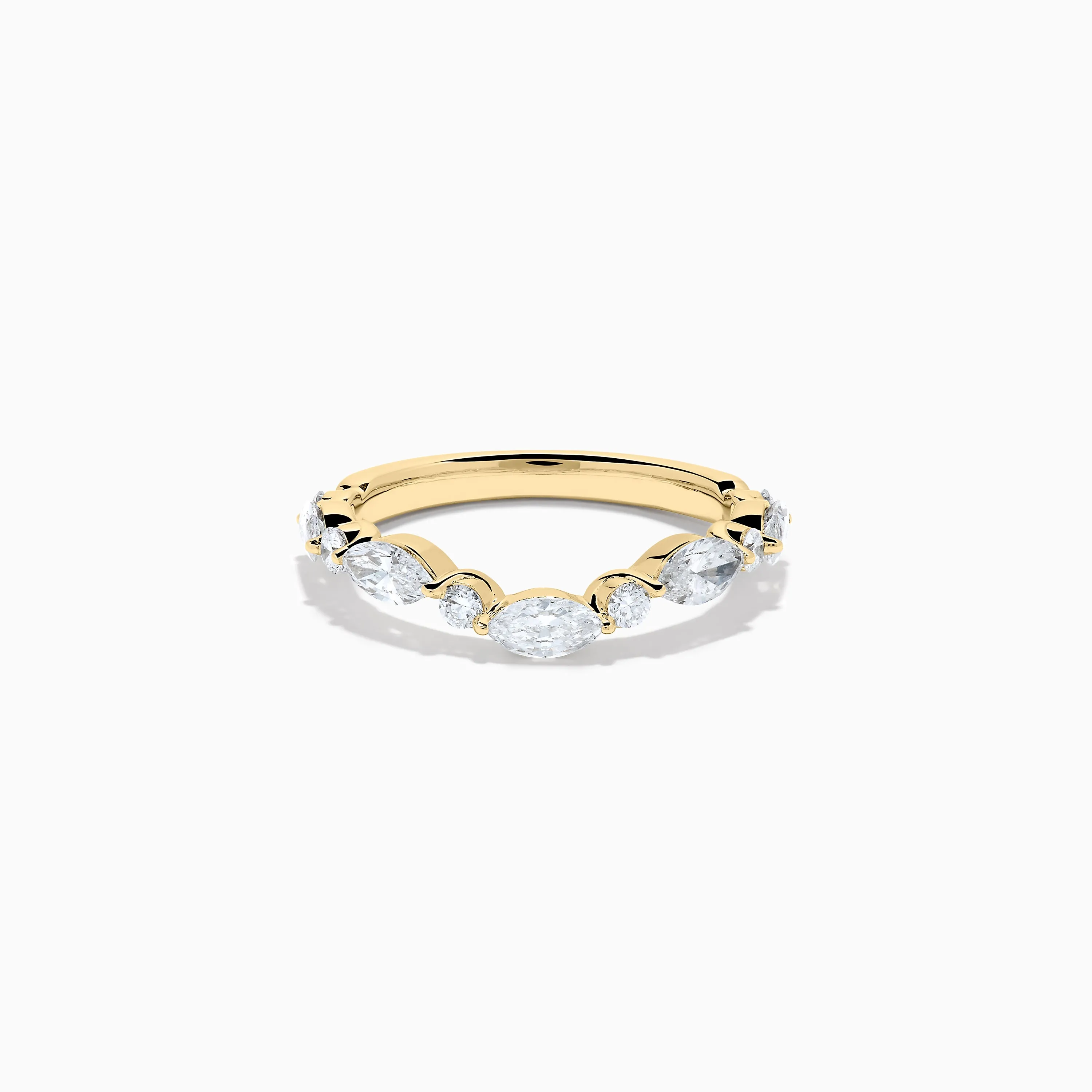 Star Lab Grown Diamond Wedding Band in 18K Yellow Gold sold by Effy