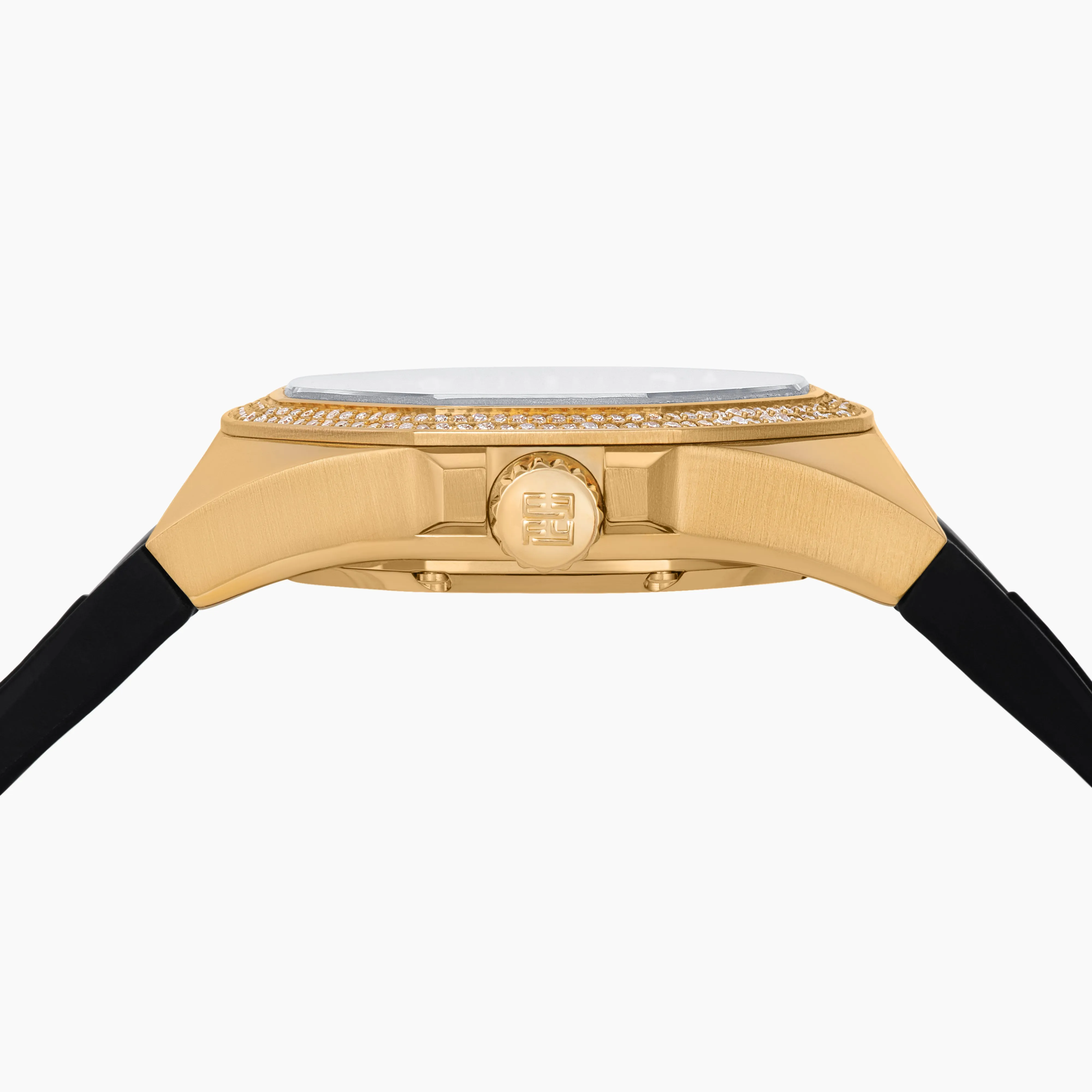 38MM Swiss Made 18K Yellow Gold Automatic Watch with Diamonds sold by Effy product image thumbnail 4