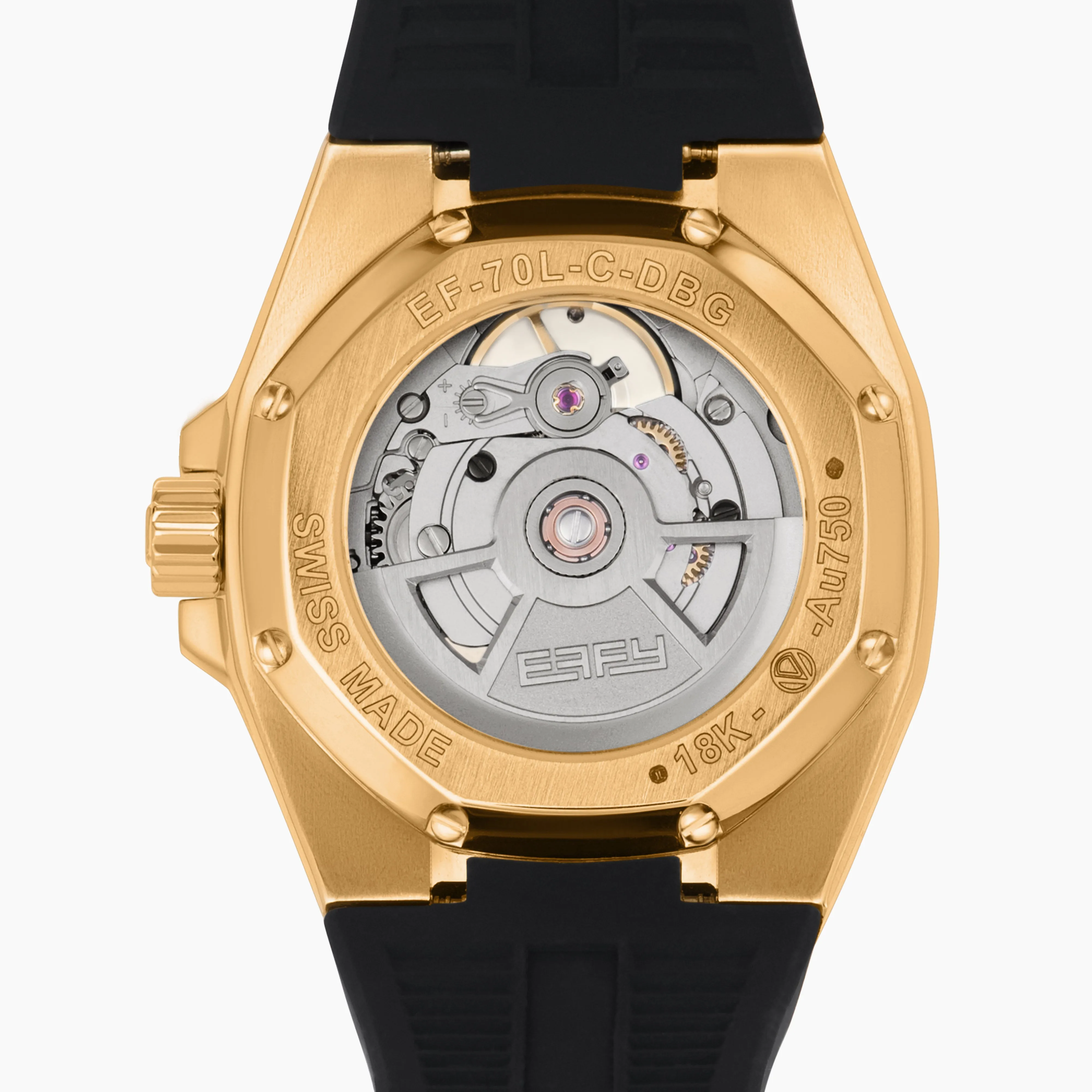 38MM Swiss Made 18K Yellow Gold Automatic Watch with Diamonds sold by Effy product image thumbnail 2