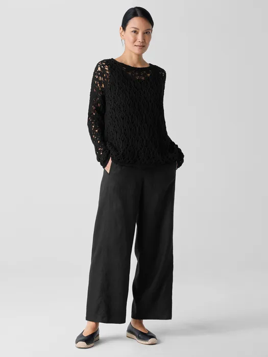 Peruvian Organic Cotton Cord Crew Neck Top sold by Eileen Fisher product image thumbnail 2