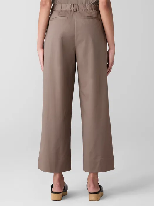 Stretch Cotton Twill Wide-Leg Trouser Pant sold by Eileen Fisher product image thumbnail 3