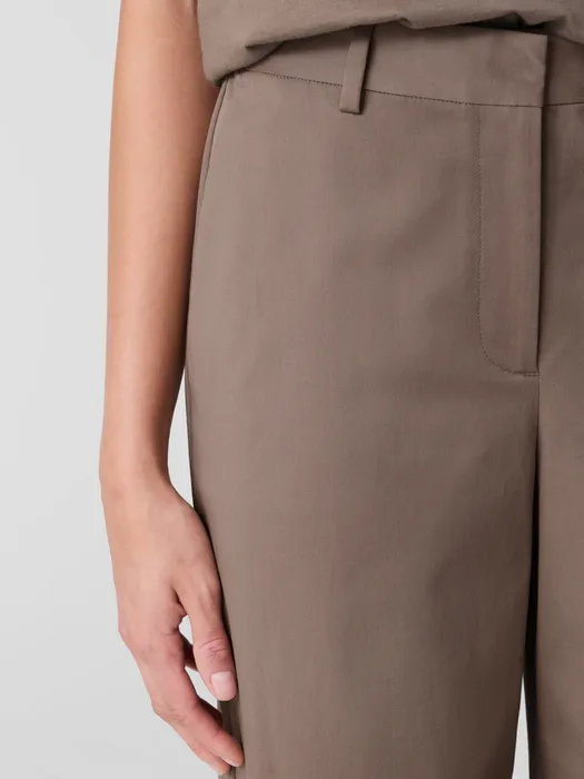 Stretch Cotton Twill Wide-Leg Trouser Pant sold by Eileen Fisher product image thumbnail 4