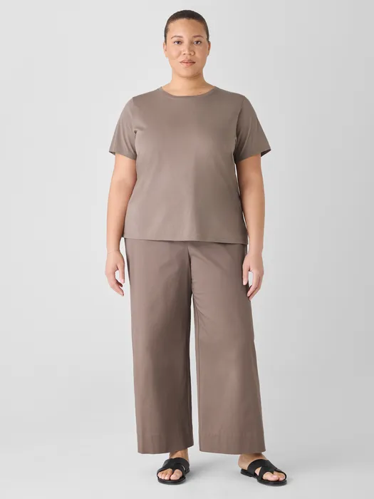 Stretch Cotton Twill Wide-Leg Trouser Pant sold by Eileen Fisher product image thumbnail 5