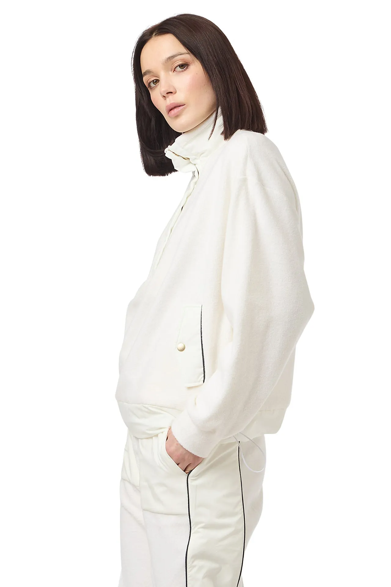 HIGH NECK SWEATSHIRT WITH INSERTS sold by Eleventy product image thumbnail 2