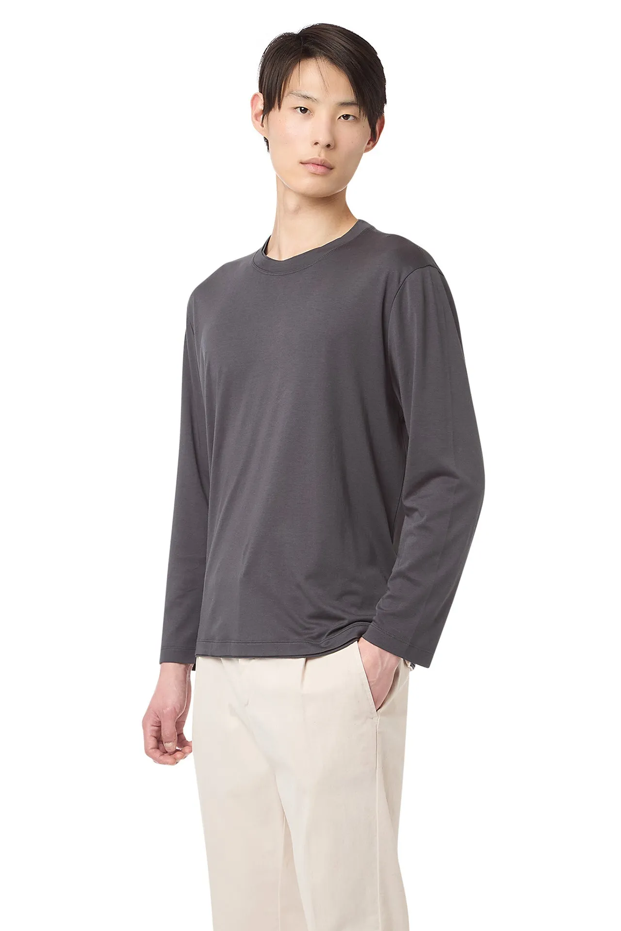 MODAL COTTON CREW NECK T-SHIRT sold by Eleventy product image thumbnail 2