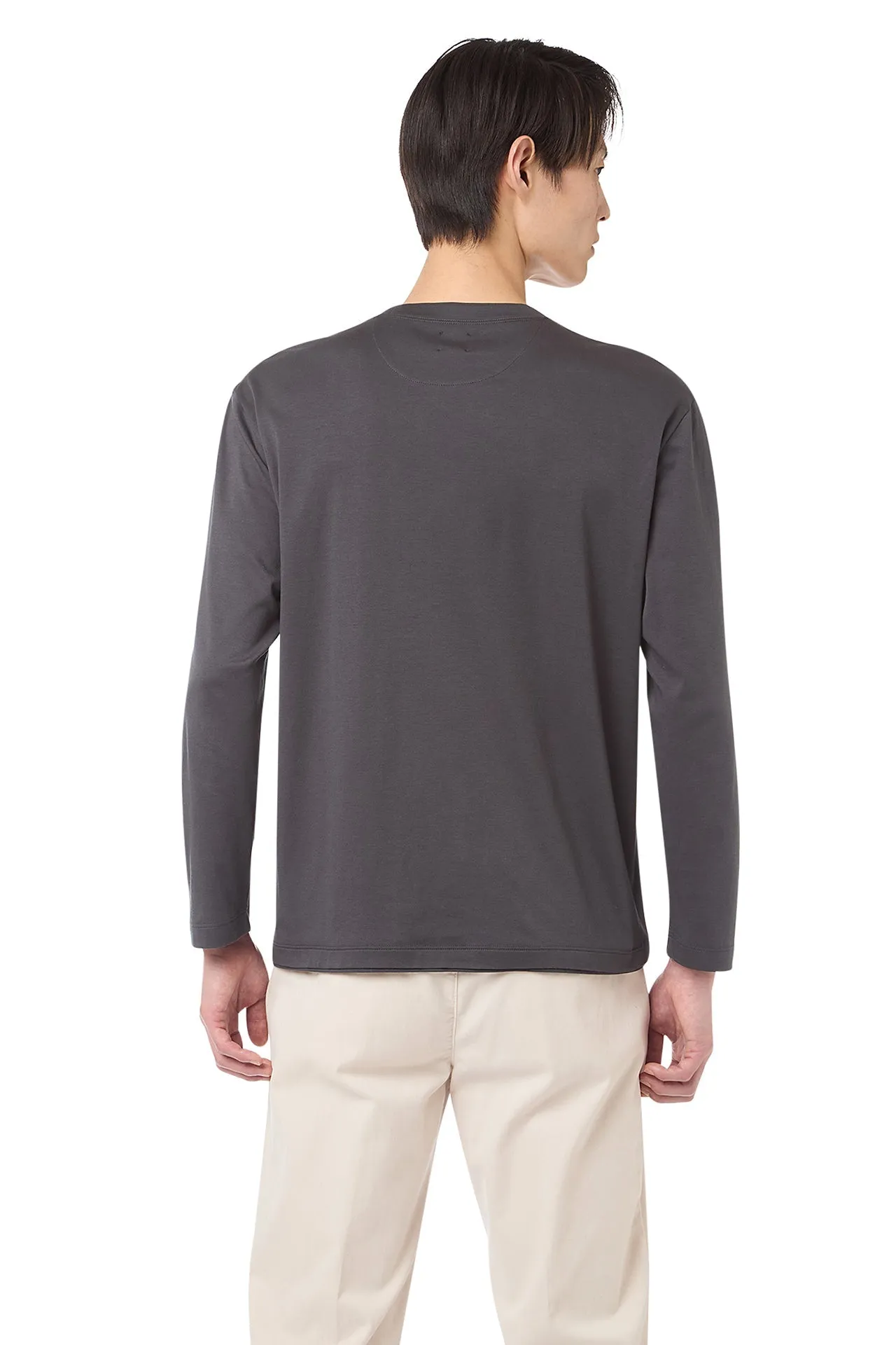 MODAL COTTON CREW NECK T-SHIRT sold by Eleventy product image thumbnail 3