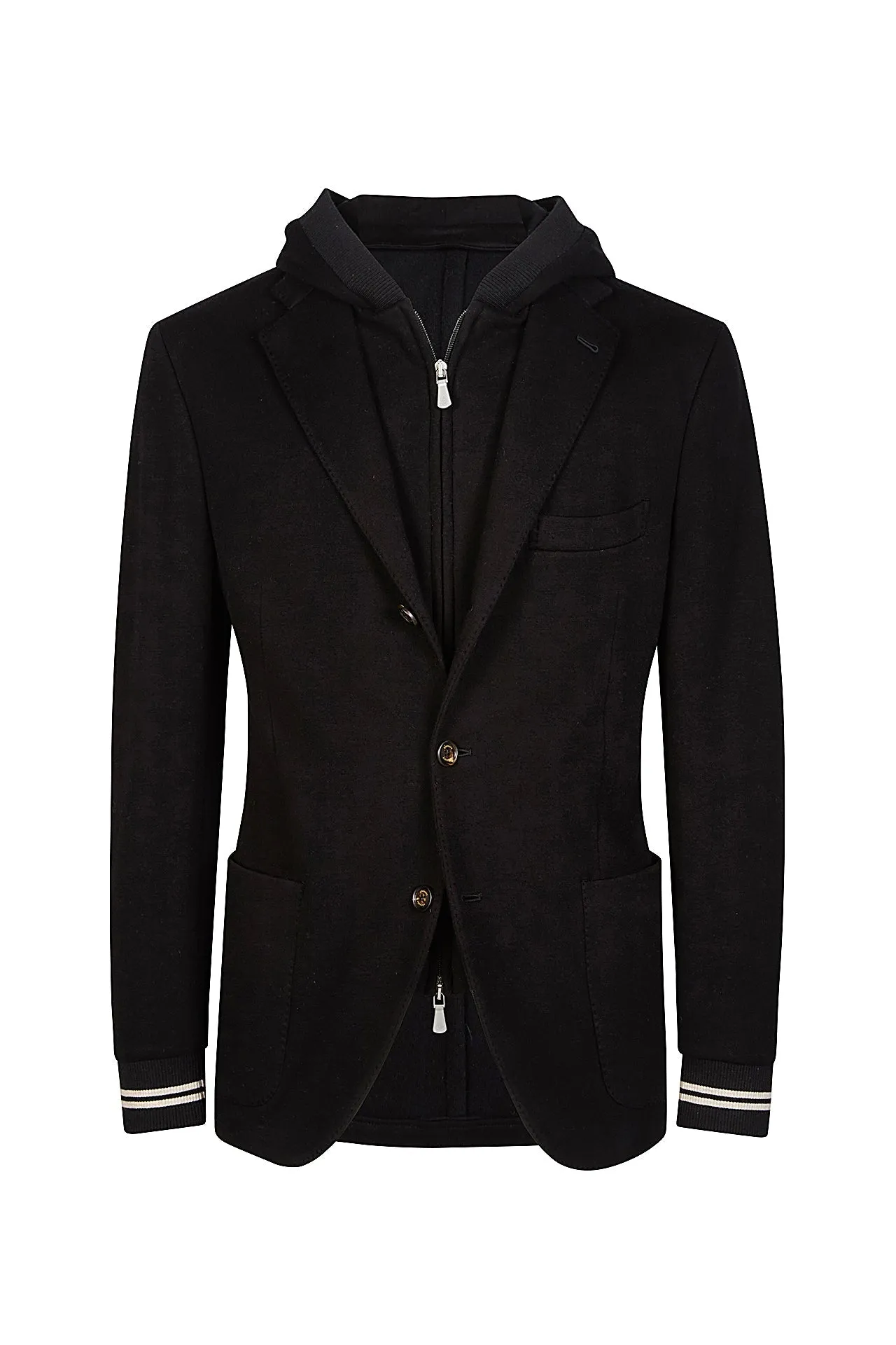 COTTON CASHMERE BIB JACKET sold by Eleventy