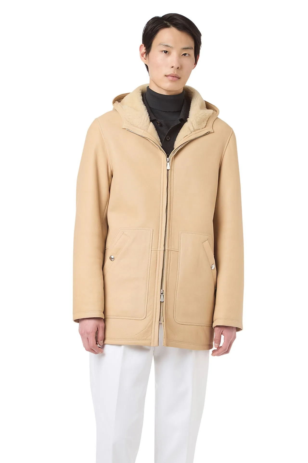 SHEARLING HOODIE sold by Eleventy product image thumbnail 2