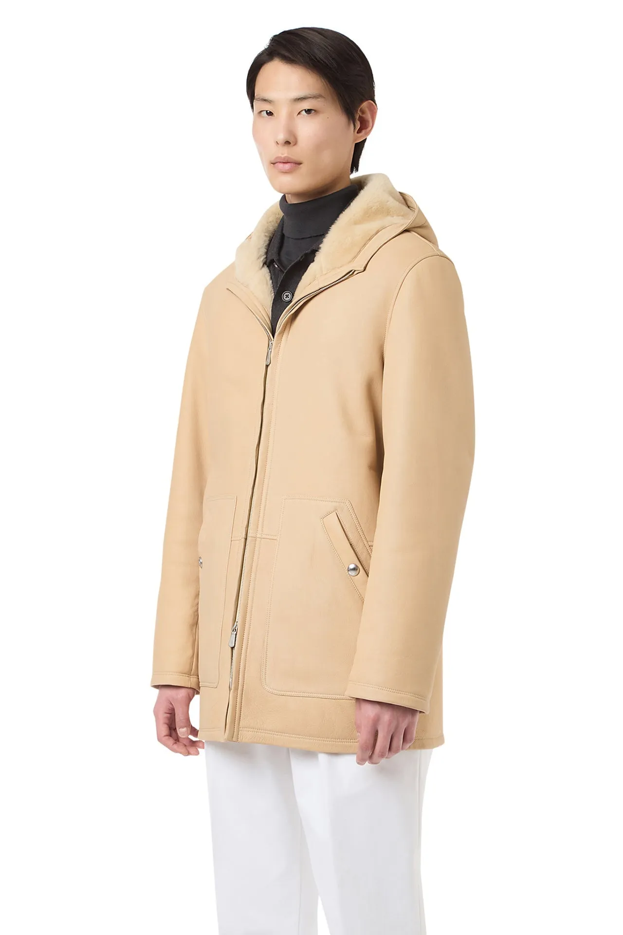 SHEARLING HOODIE sold by Eleventy product image thumbnail 3