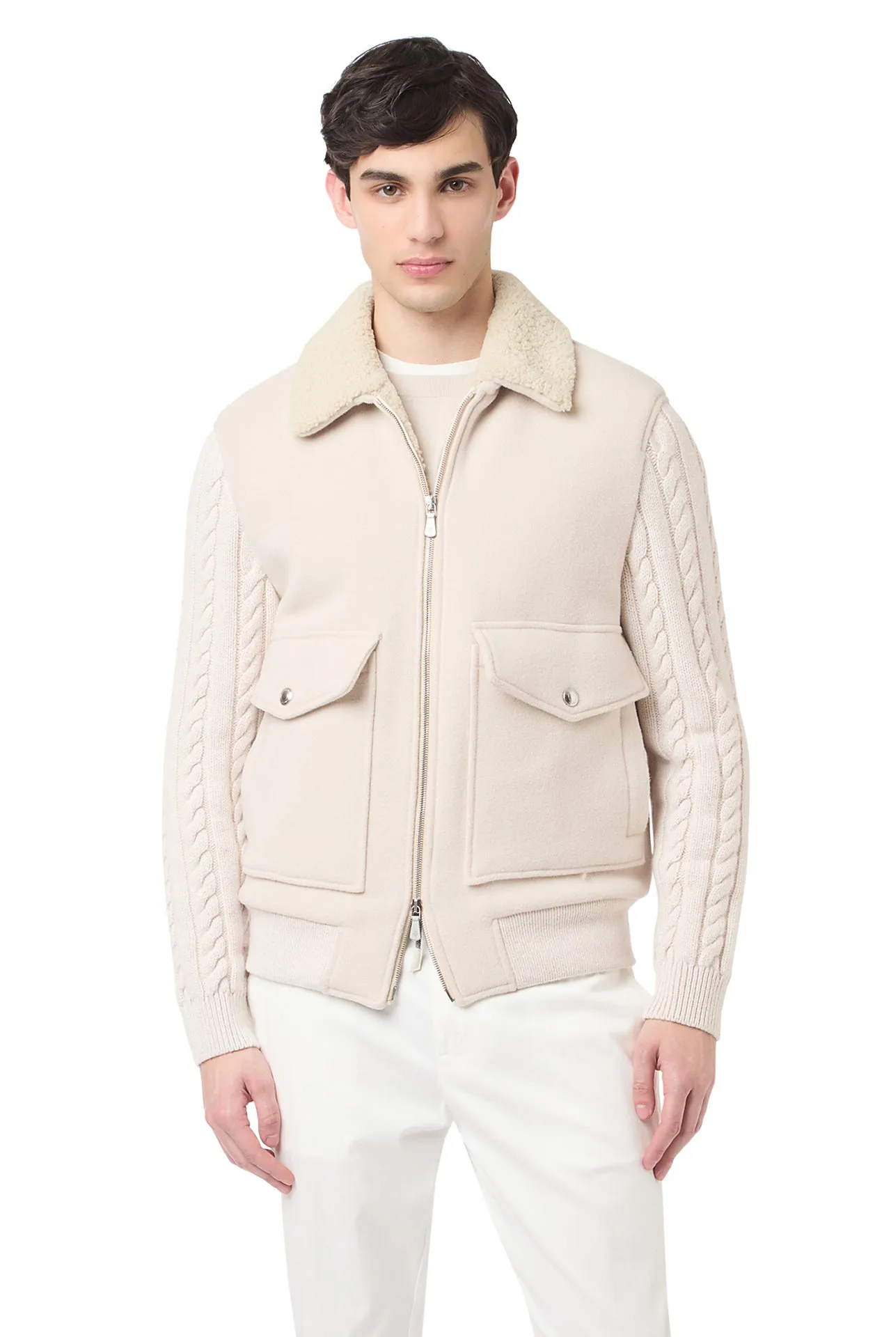 JACKET WITH SHEARLING LINING sold by Eleventy product image thumbnail 2
