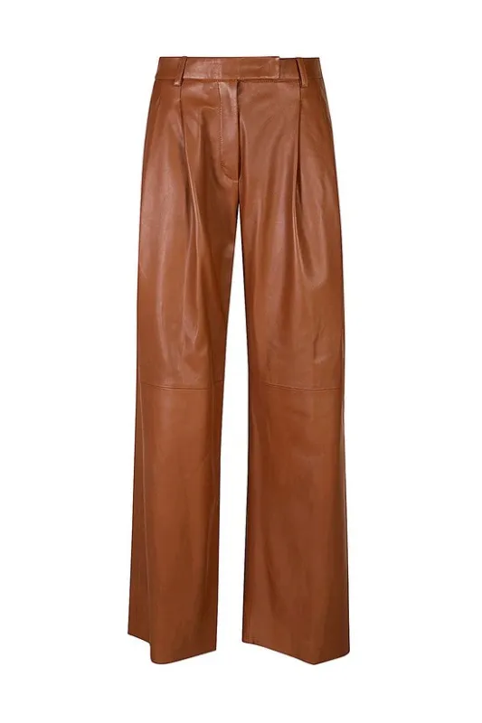 LEATHER TROUSERS WITH PENCES sold by Eleventy
