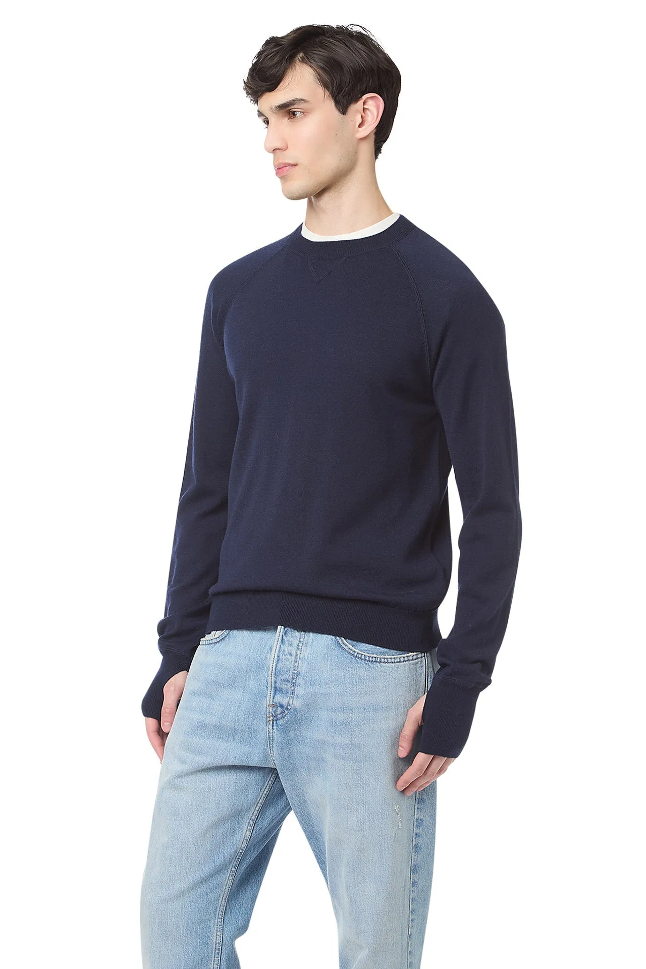 RAGLAN CREW NECK SWEATER sold by Eleventy product image thumbnail 3