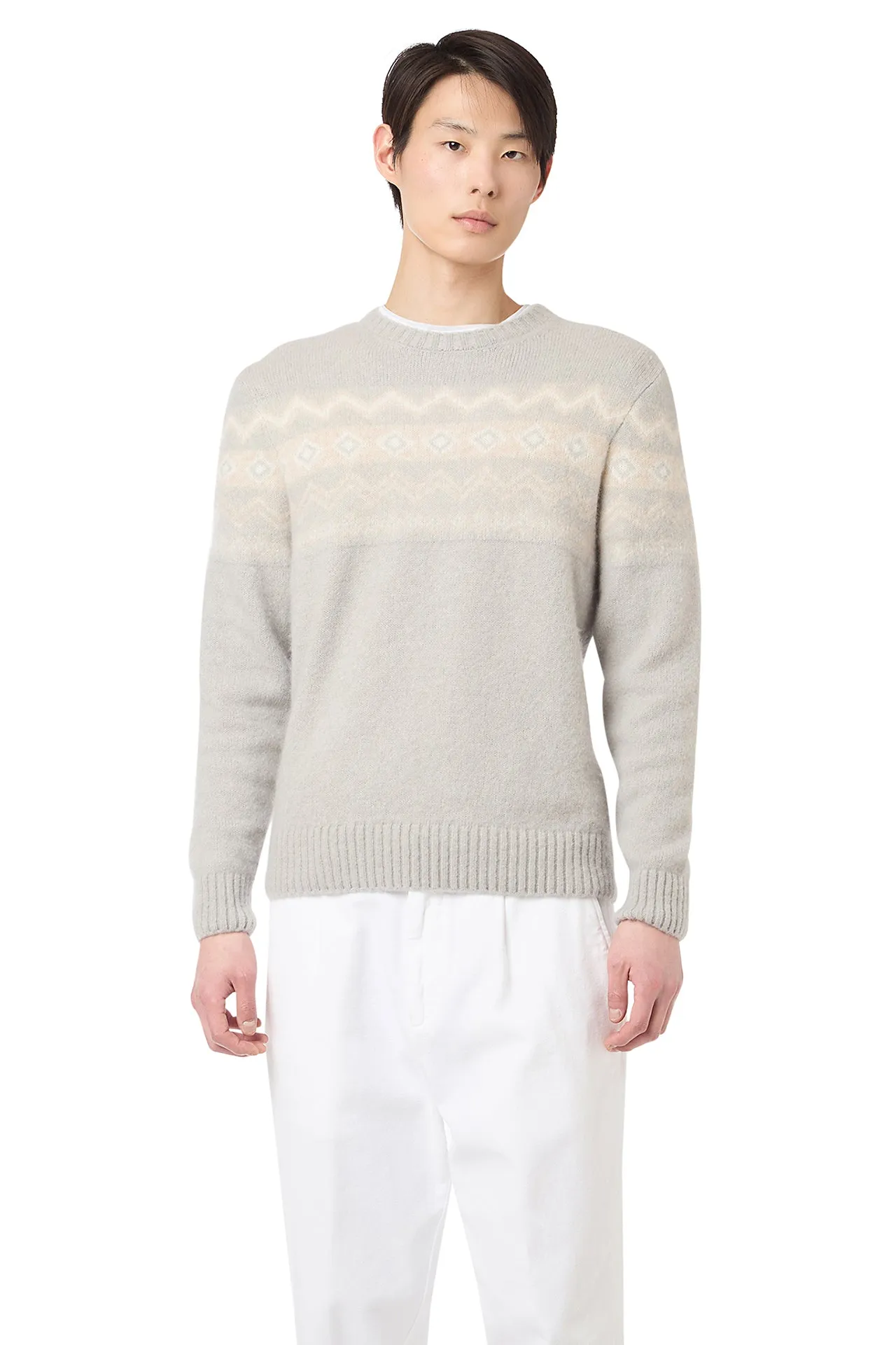 JACQUARD CREW NECK SWEATER sold by Eleventy product image thumbnail 2