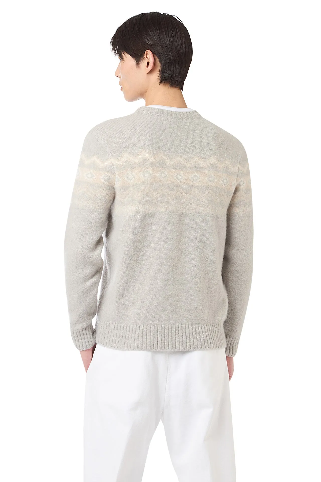 JACQUARD CREW NECK SWEATER sold by Eleventy product image thumbnail 4