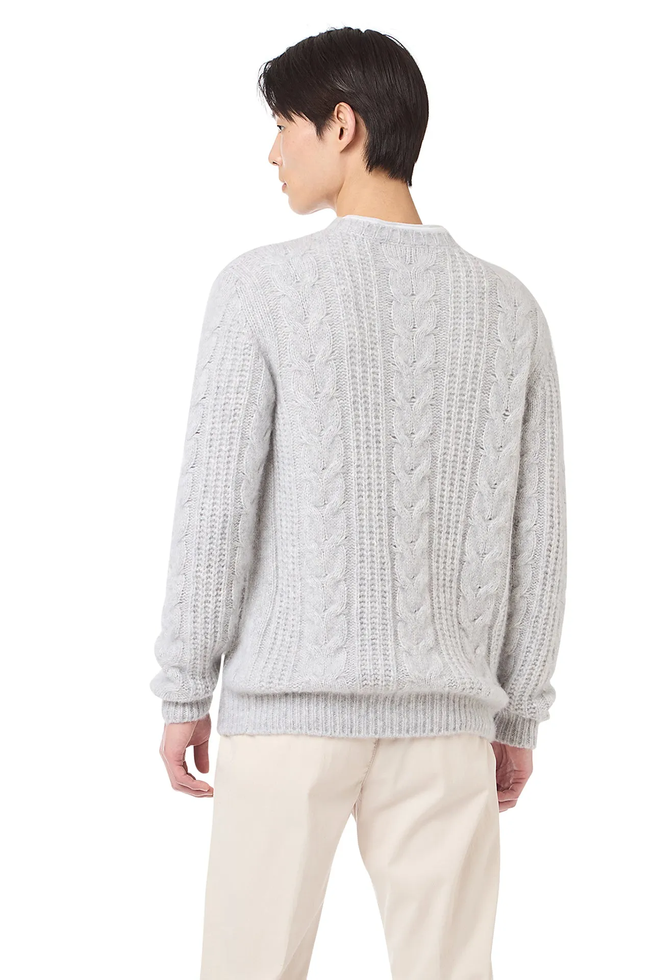 CREW NECK BRAID SWEATER sold by Eleventy product image thumbnail 4