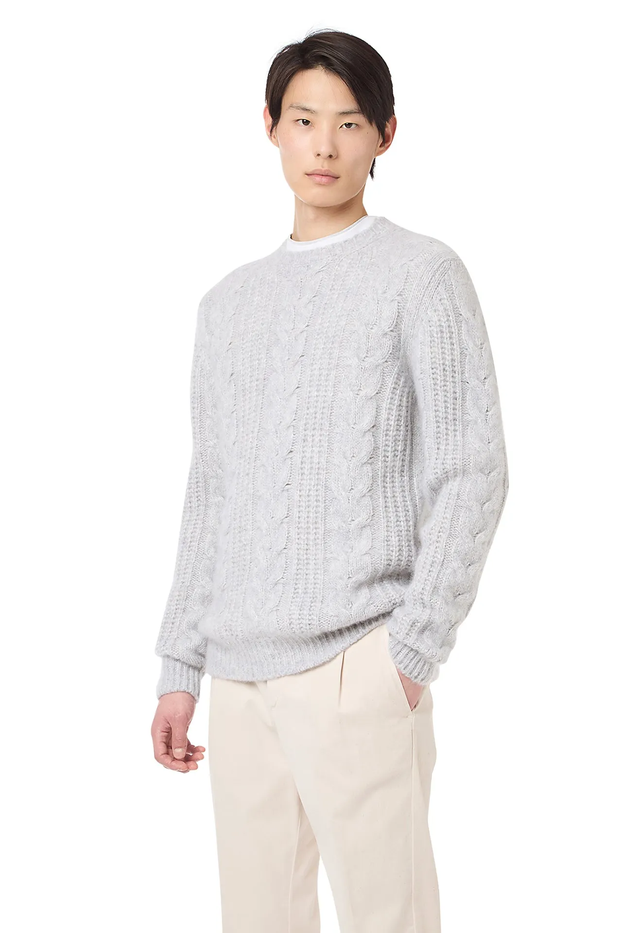 CREW NECK BRAID SWEATER sold by Eleventy product image thumbnail 3