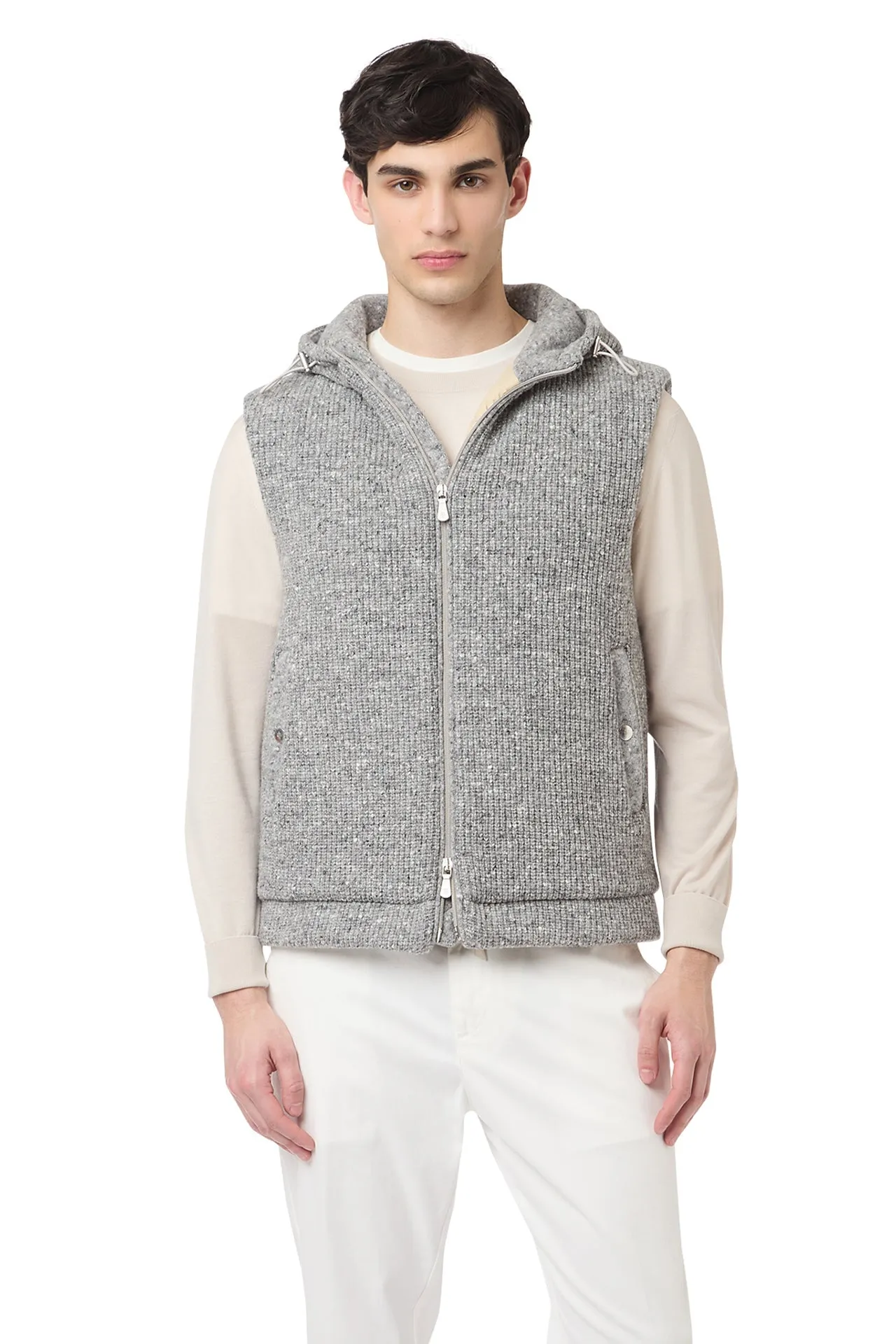 HOODED VEST sold by Eleventy product image thumbnail 2