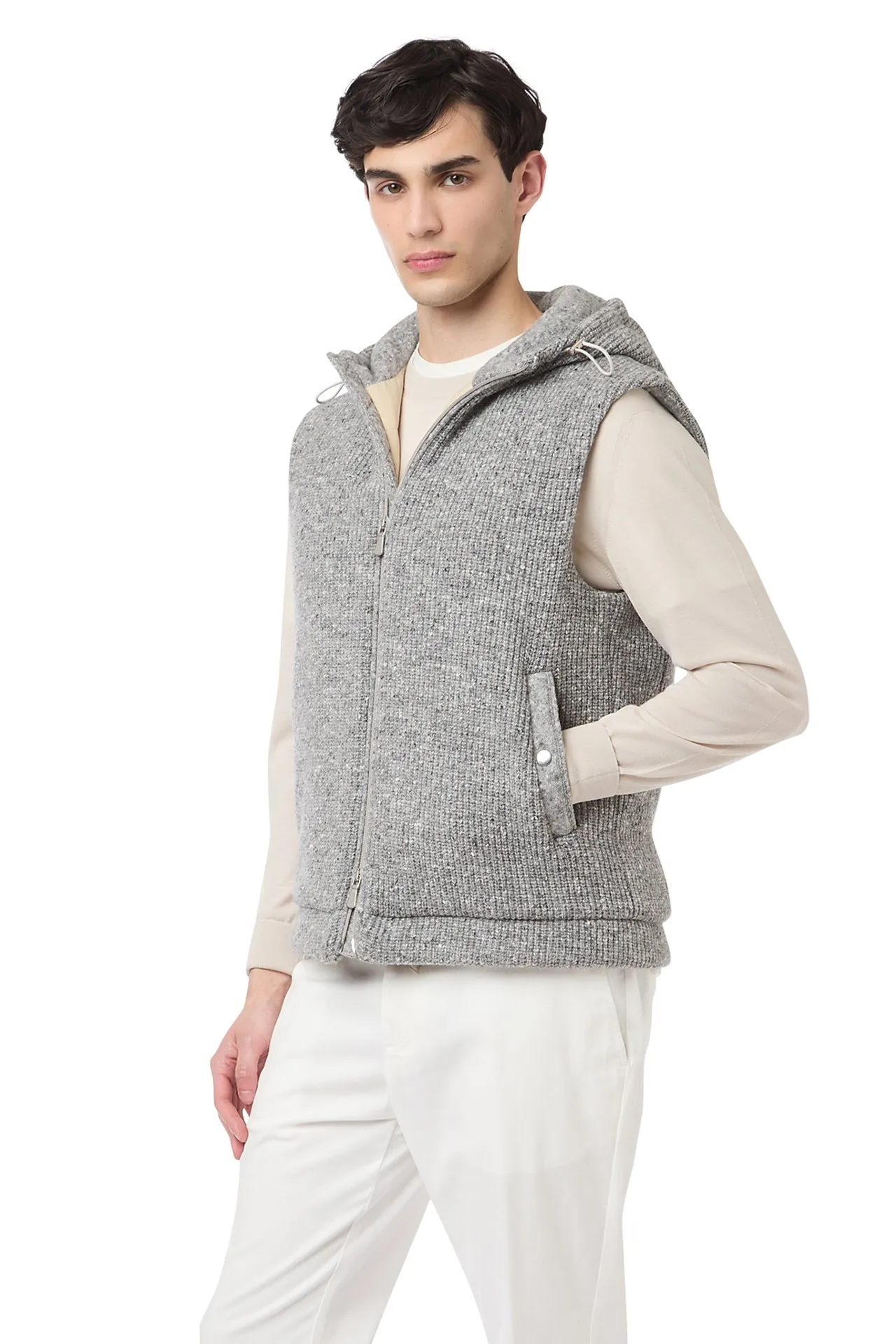 HOODED VEST sold by Eleventy product image thumbnail 3