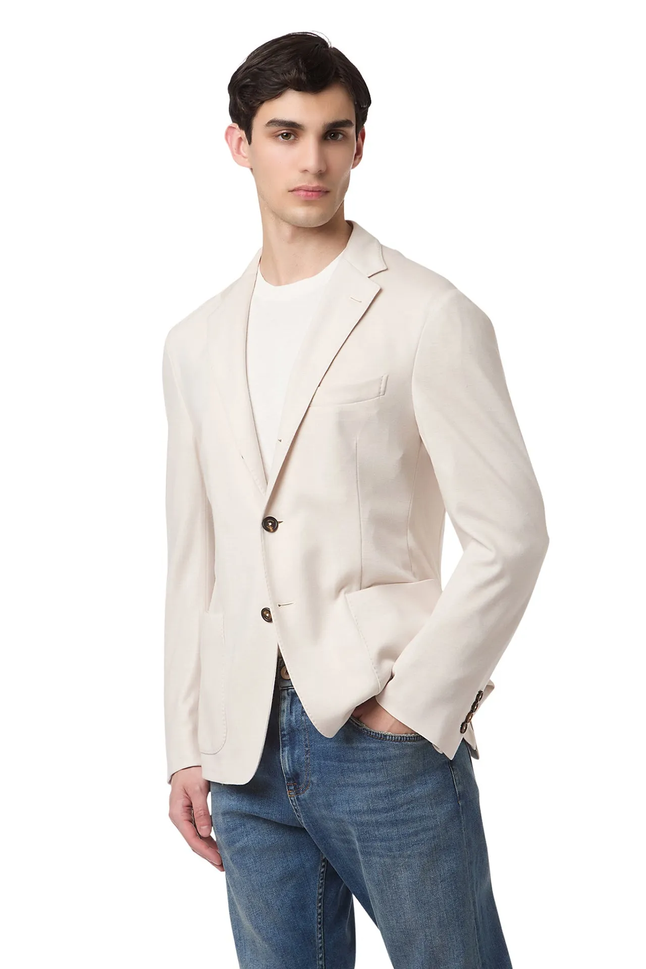 SOFT JACKET WITH PATCH POCKET sold by Eleventy product image thumbnail 3