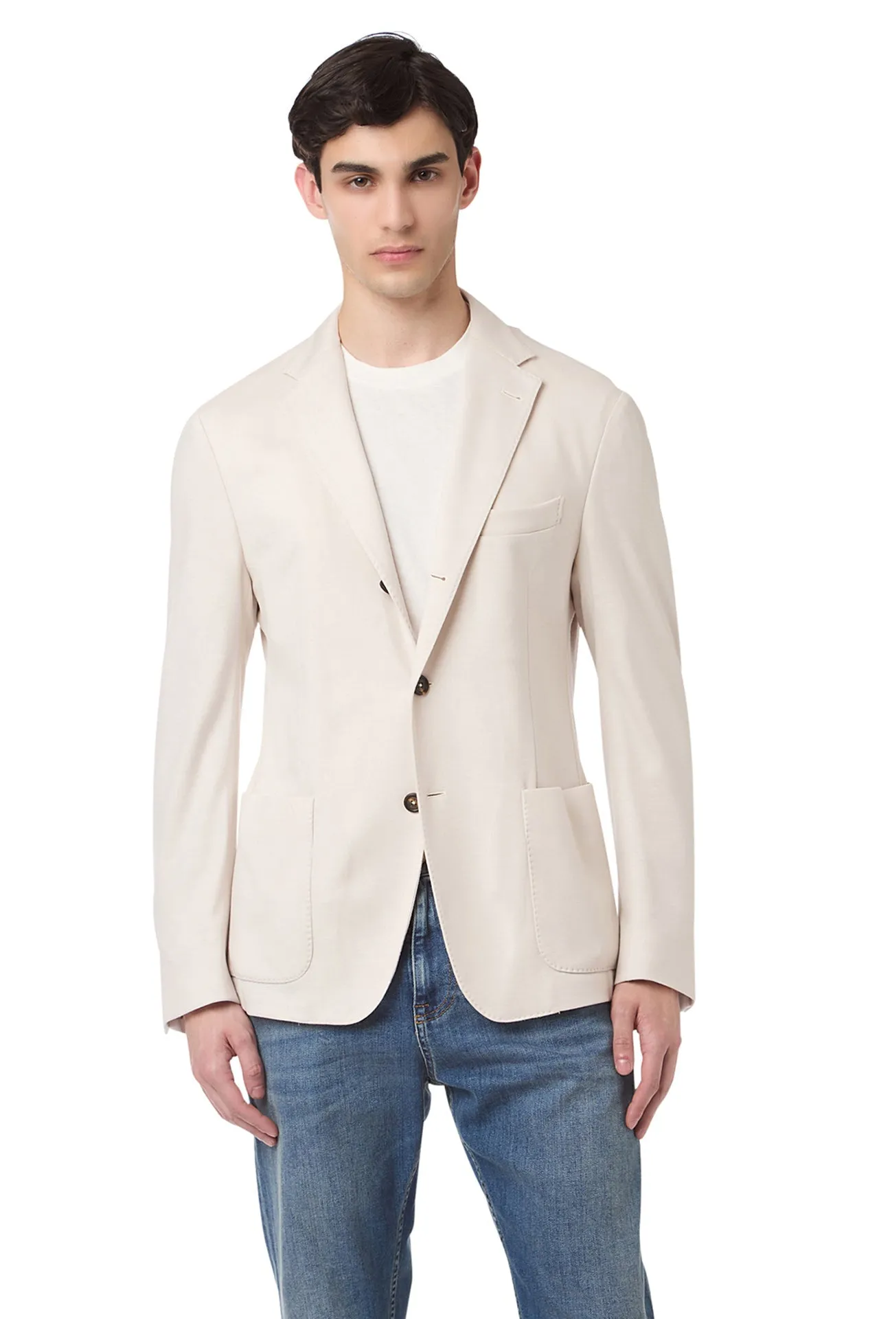 SOFT JACKET WITH PATCH POCKET sold by Eleventy product image thumbnail 2