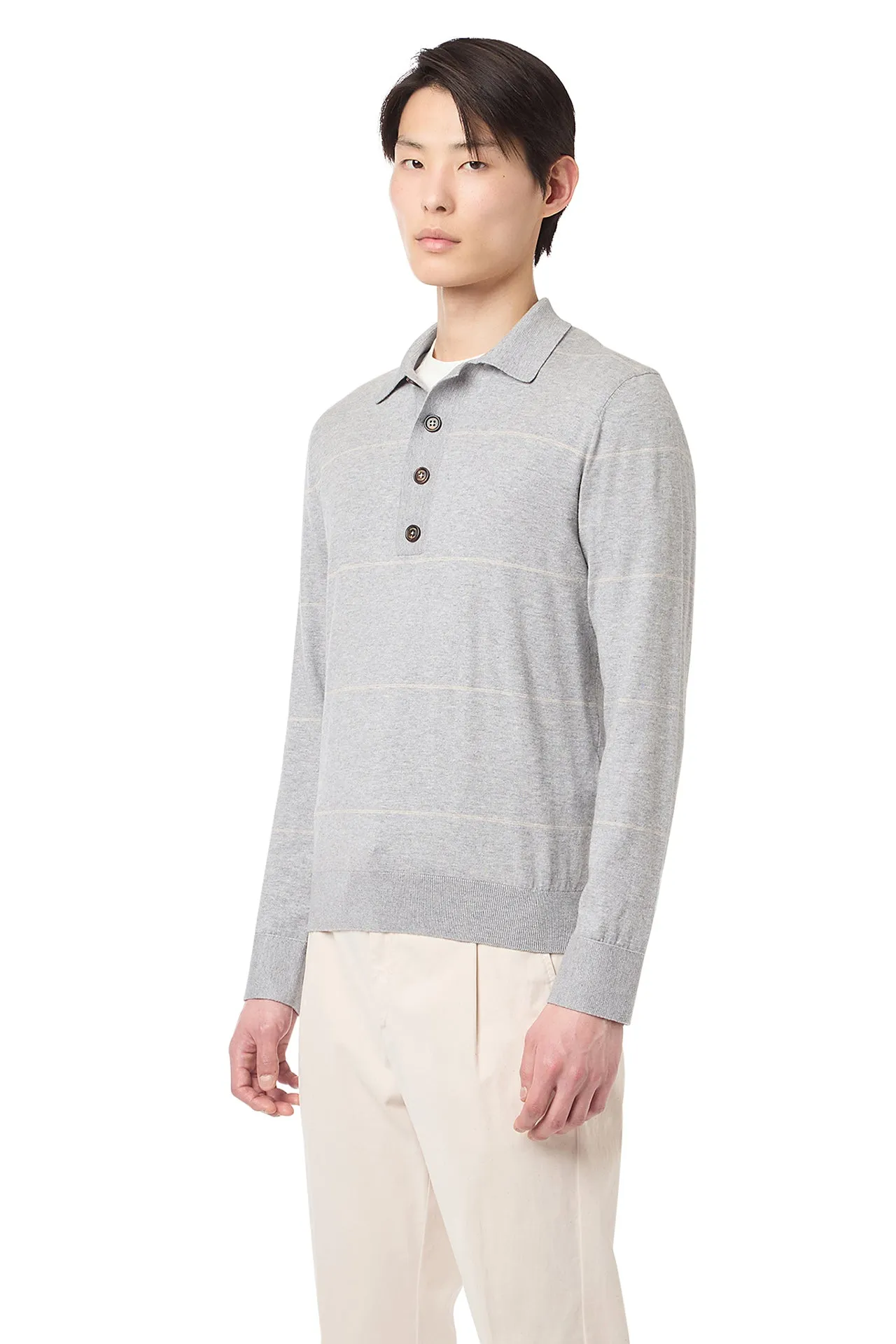 4-BUTTON POLO SHIRT sold by Eleventy product image thumbnail 3