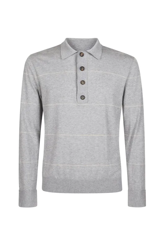 4-BUTTON POLO SHIRT sold by Eleventy