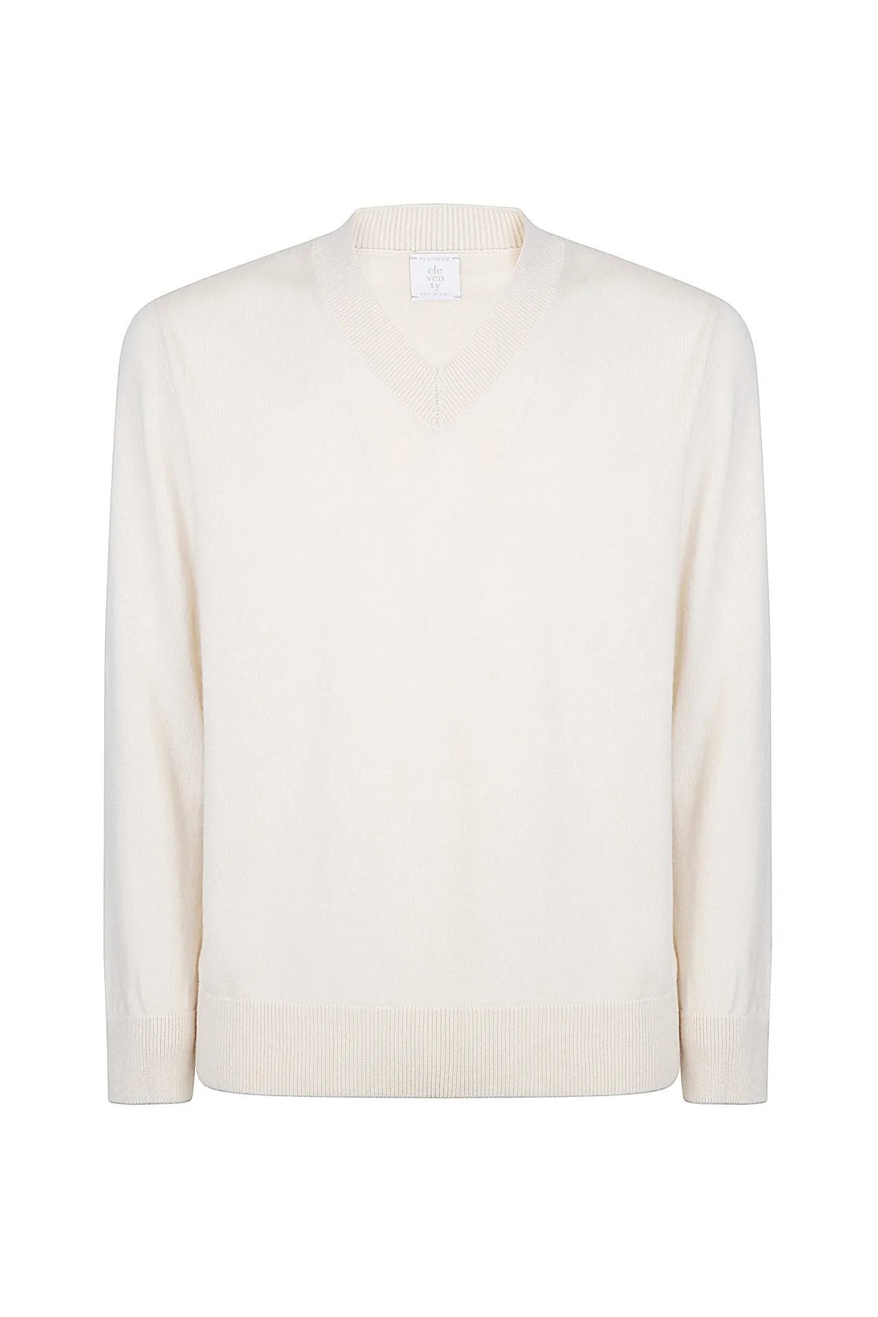 V-NECK SWEATER ML TIPPING sold by Eleventy