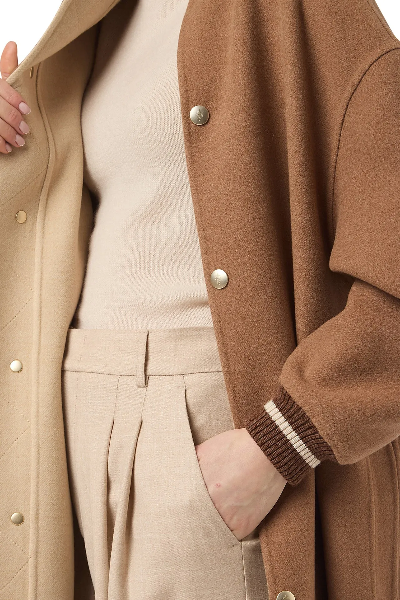 LONG BOMBER JACKET sold by Eleventy product image thumbnail 5