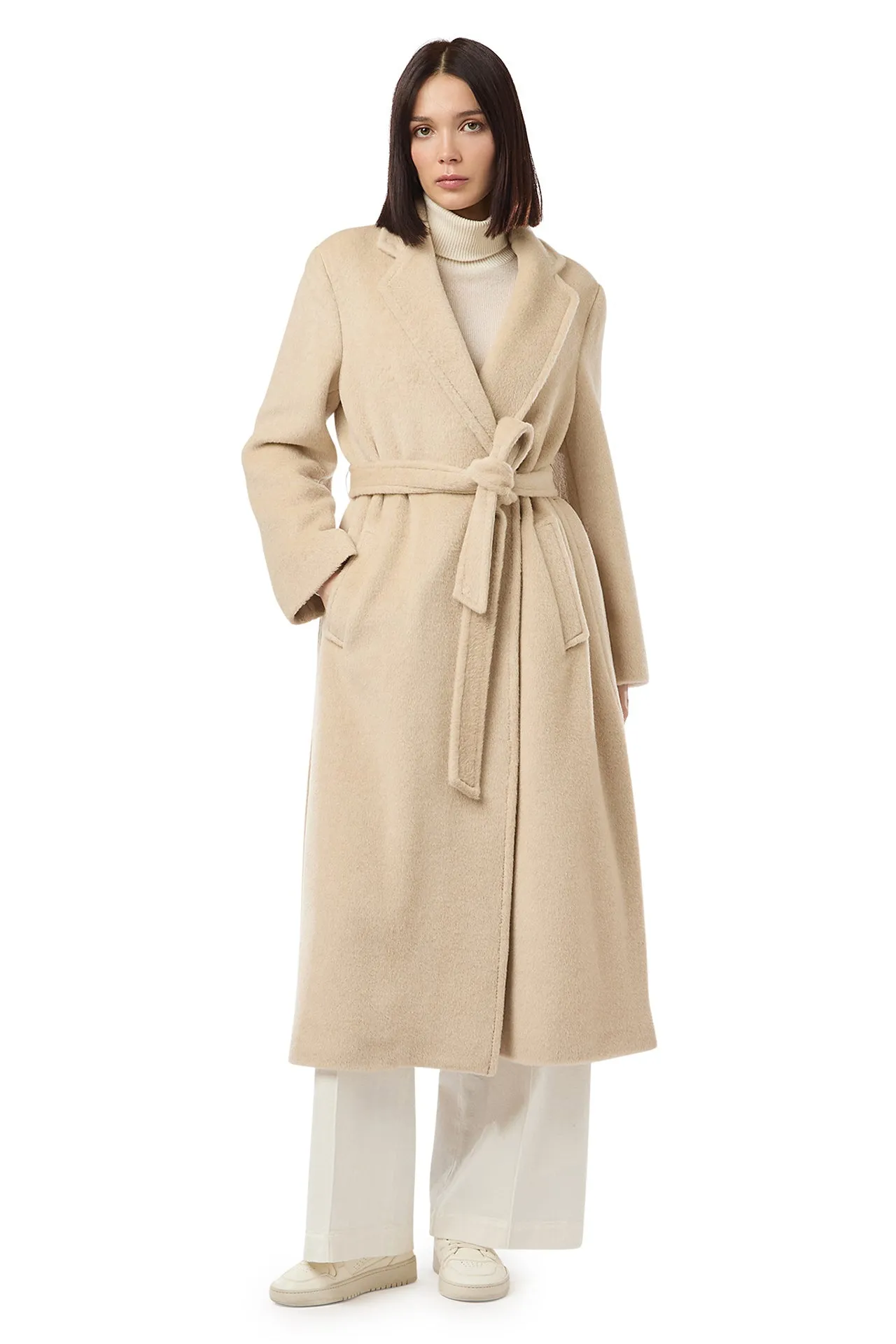 LONG COAT WITH BELT sold by Eleventy product image thumbnail 2