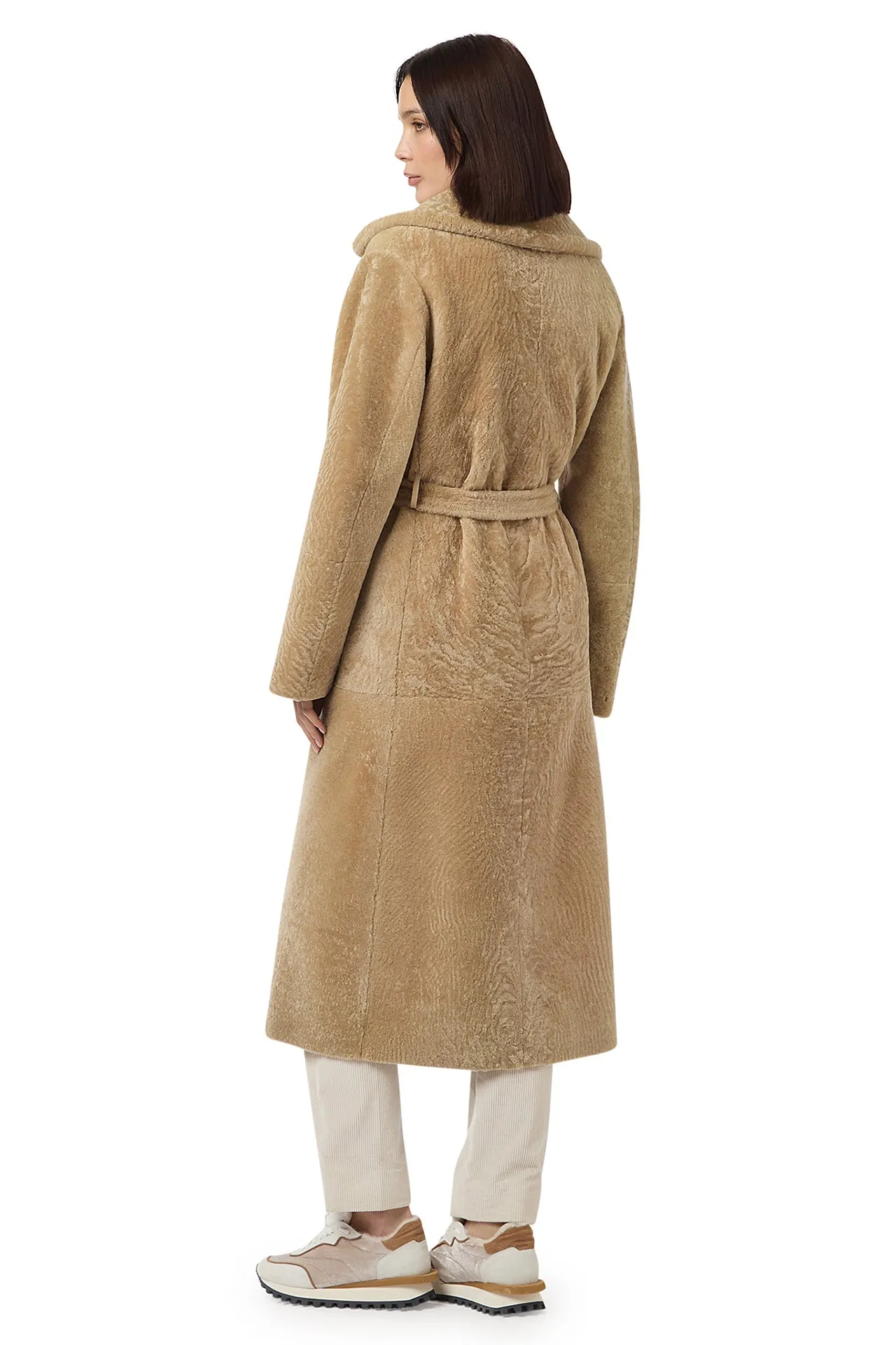 LONG SHEARLING COAT sold by Eleventy product image thumbnail 4