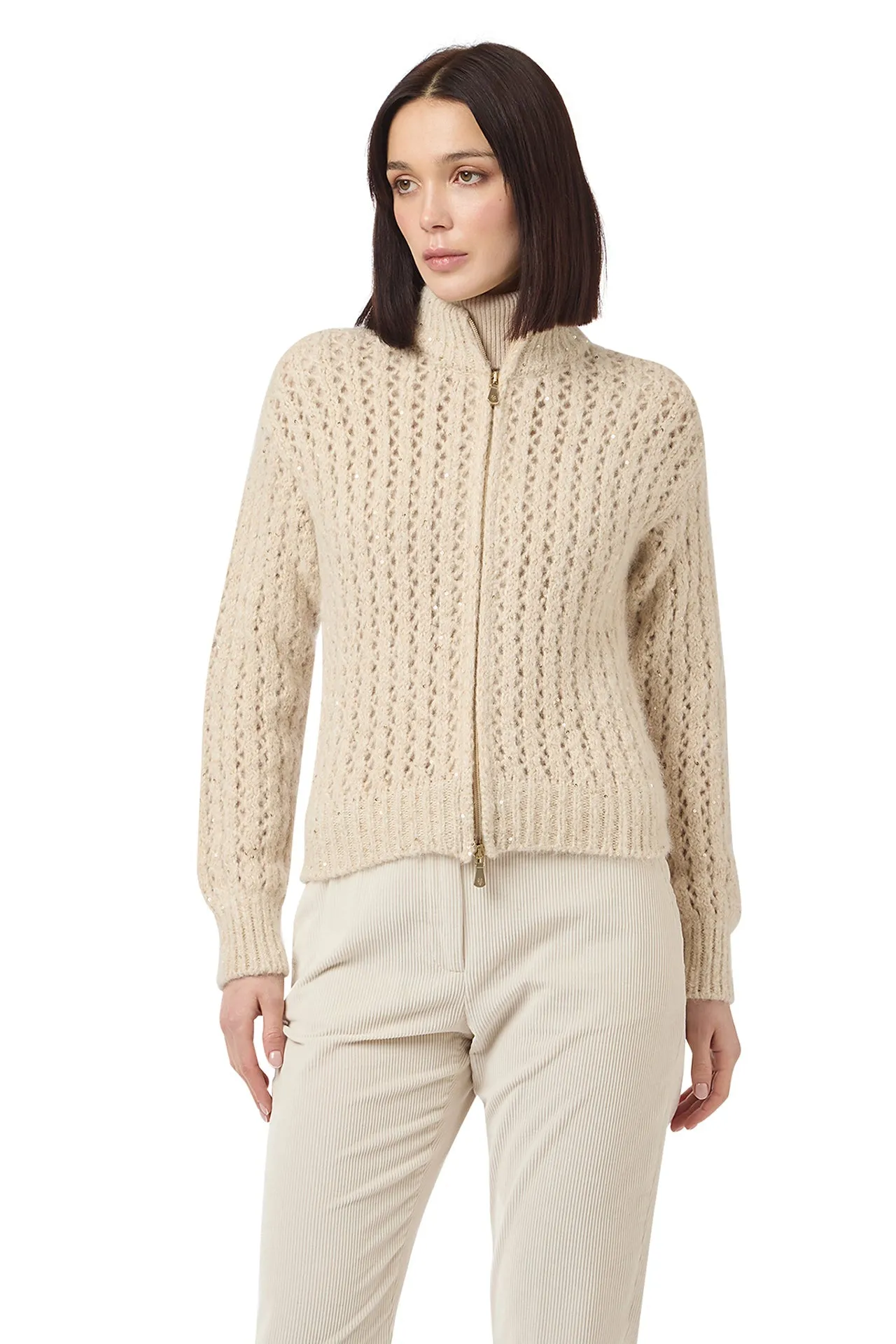 FULL ZIP SWEATER sold by Eleventy