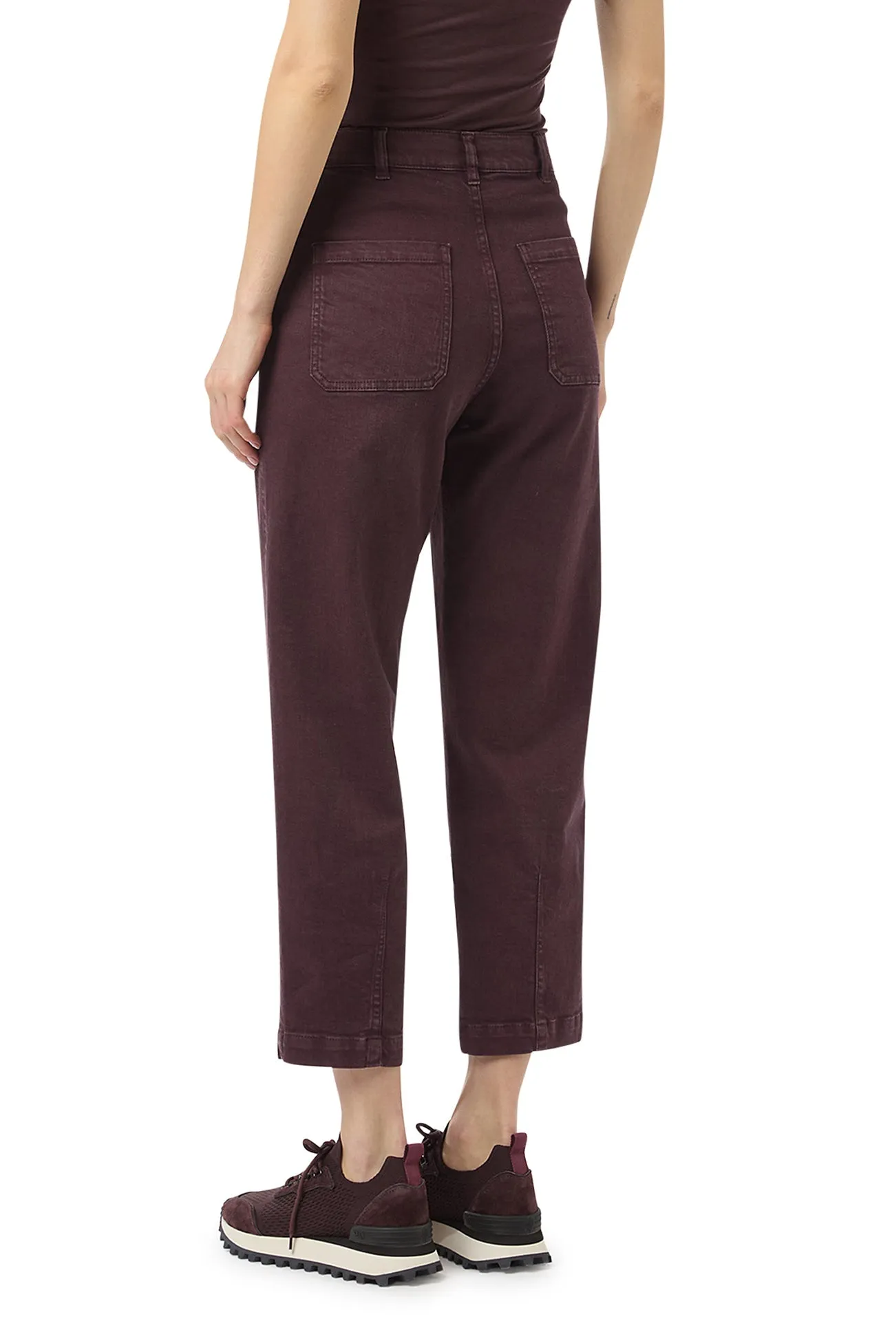 Denim trousers with pleats sold by Eleventy product image thumbnail 4