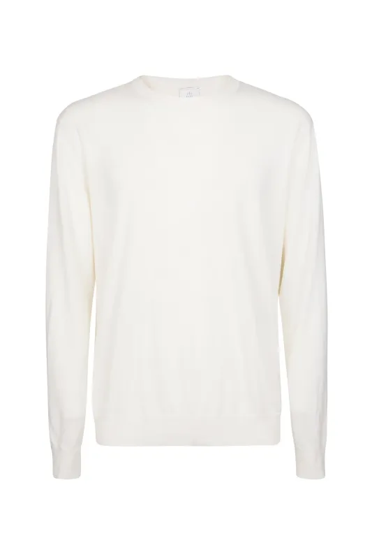 CREW NECK DOUBLE COLLAR SWEATER sold by Eleventy