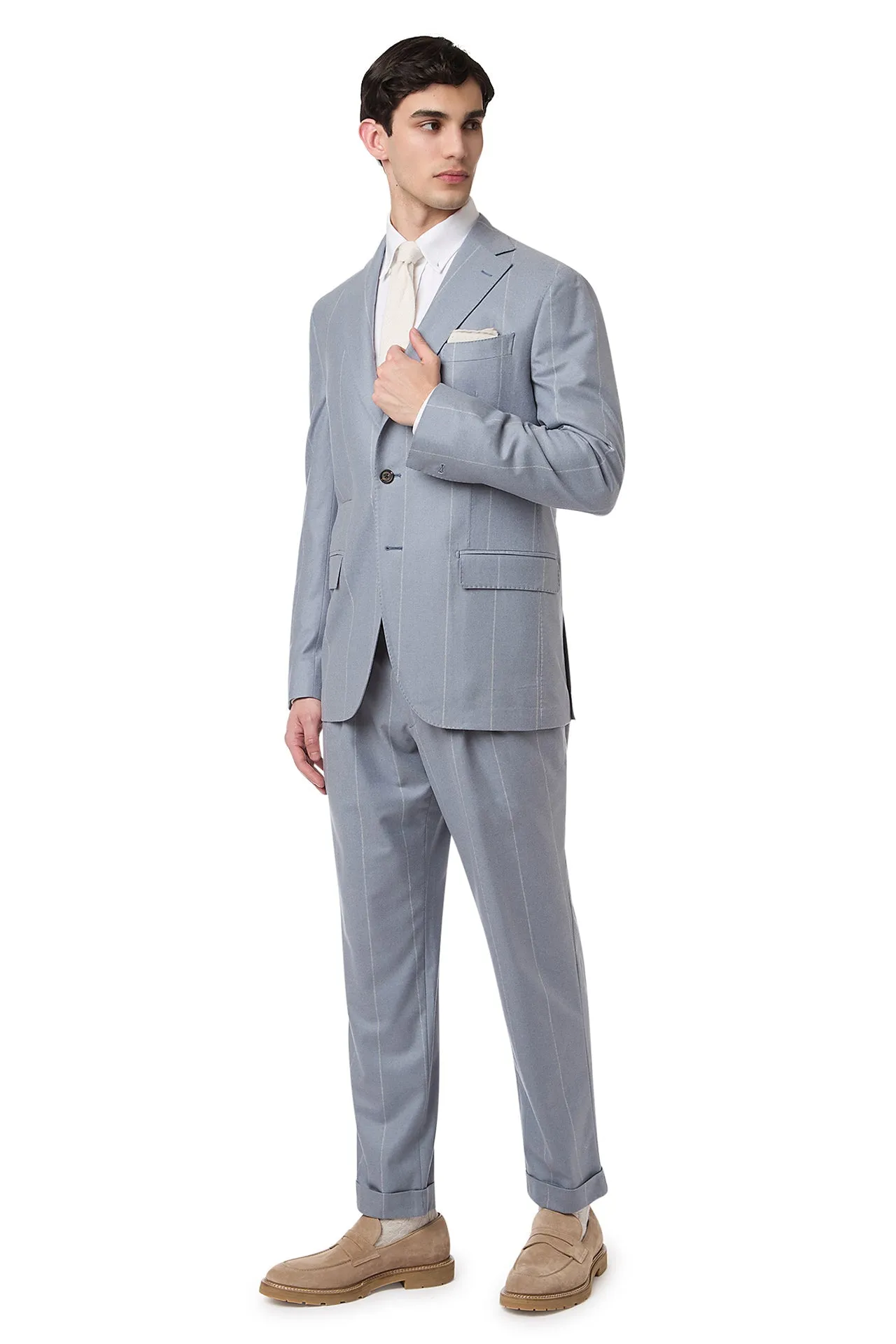 SINGLE-BREASTED SUIT WITH PENCED PANTS sold by Eleventy product image thumbnail 3