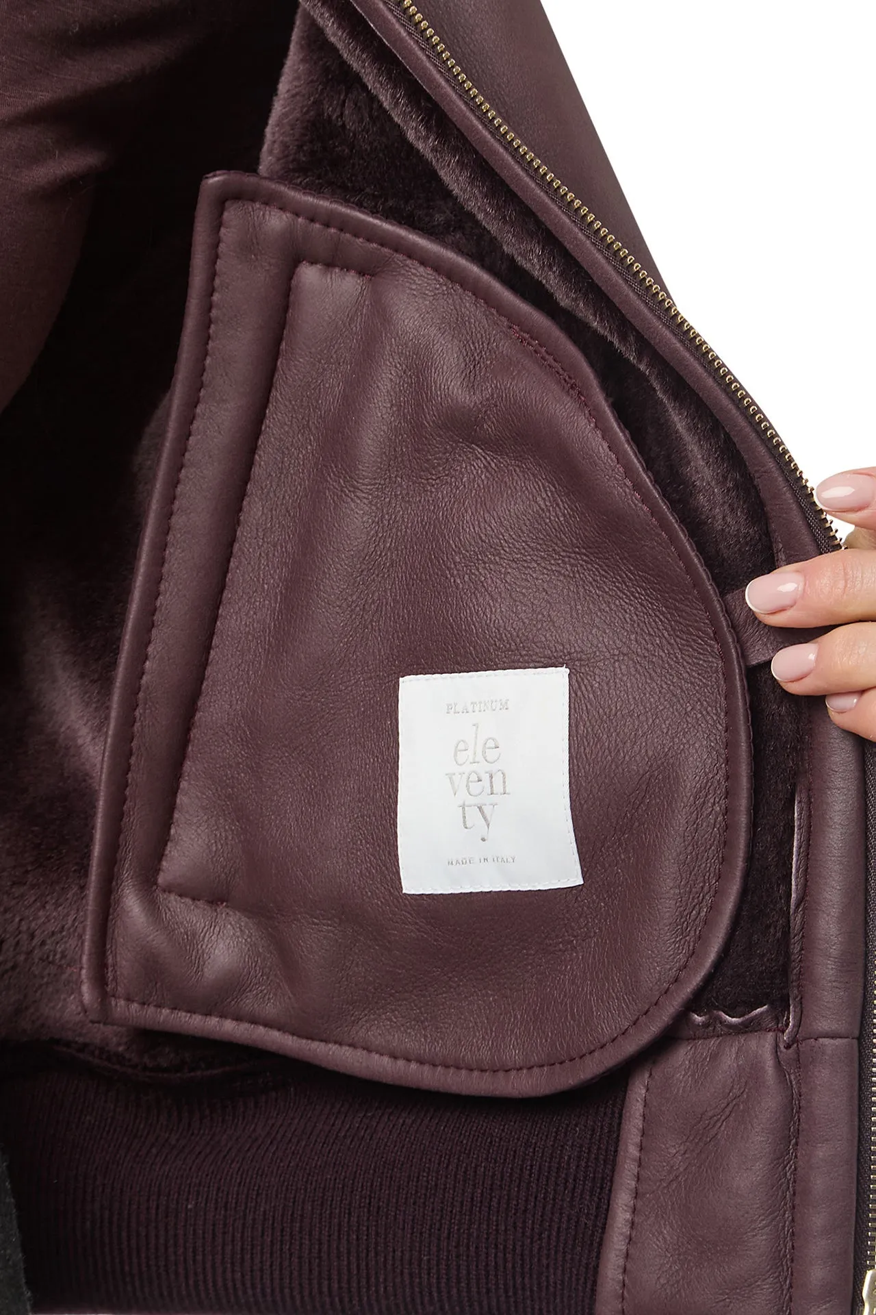 SHEARLING BOMBER sold by Eleventy product image thumbnail 5