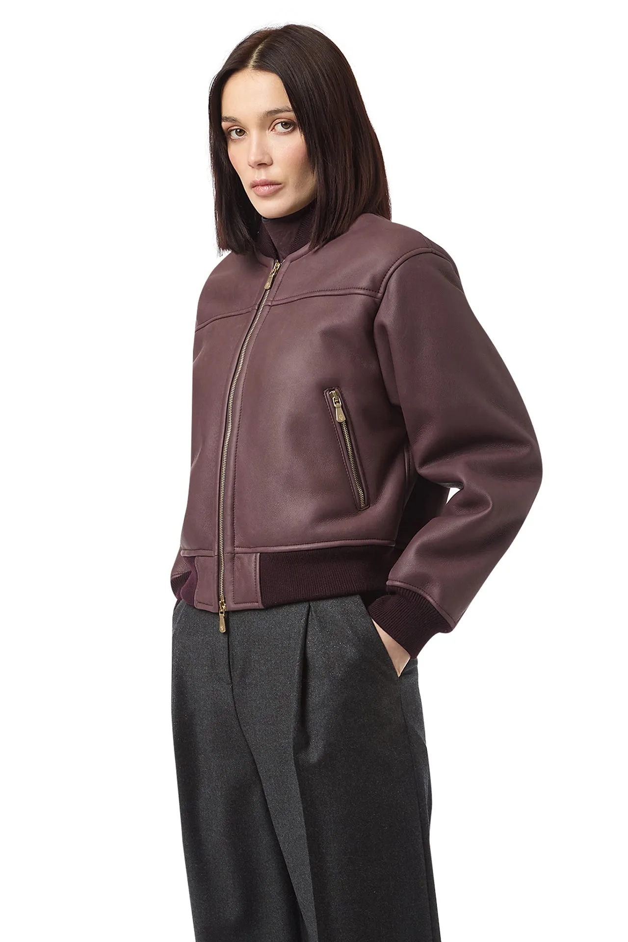 SHEARLING BOMBER sold by Eleventy product image thumbnail 3