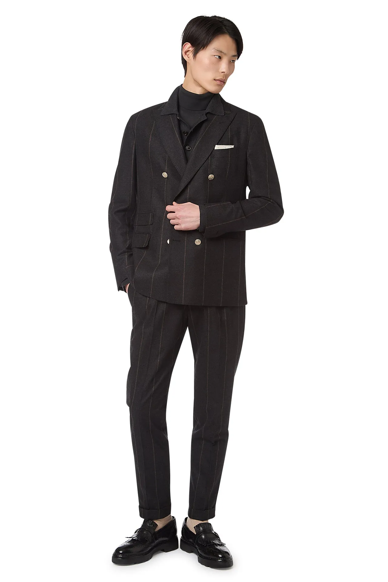 DOUBLE-BREASTED SUIT WITH PANTS sold by Eleventy product image thumbnail 3