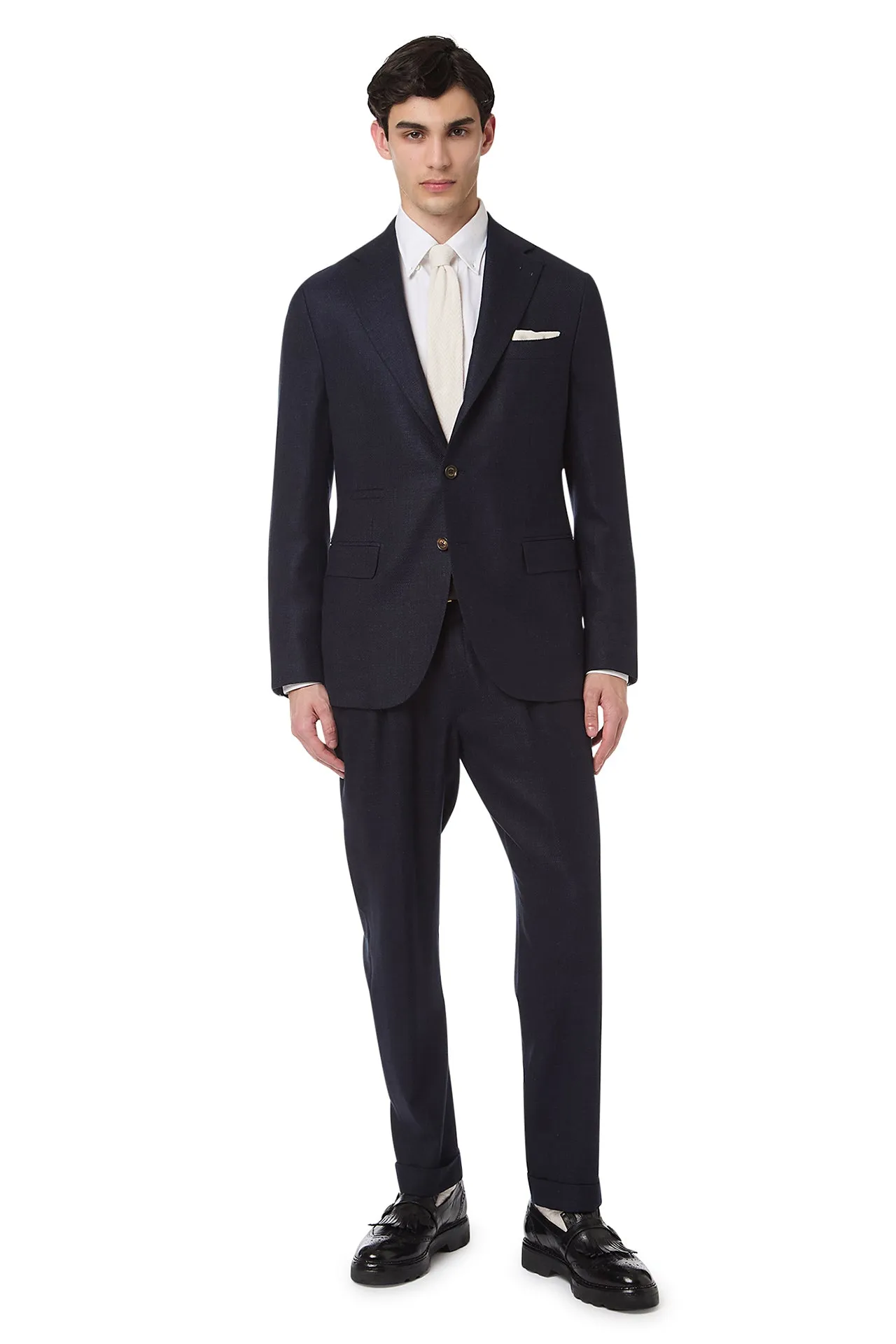 SINGLE-BREASTED SUIT WITH PENCED PANTS sold by Eleventy product image thumbnail 2