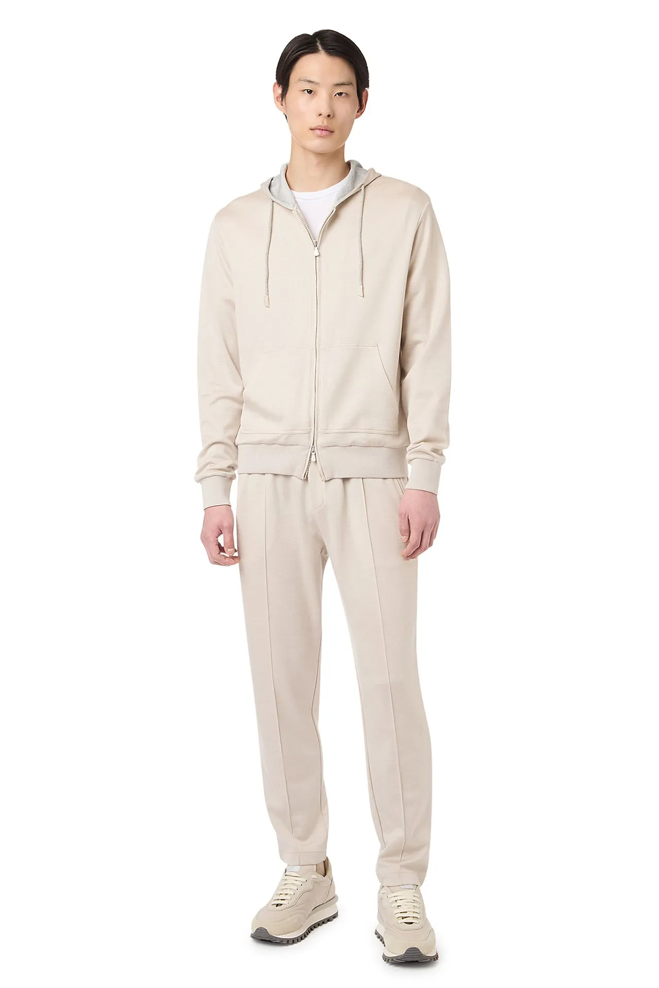 FULL ZIP HOODED SWEATSHIRT sold by Eleventy product image thumbnail 5