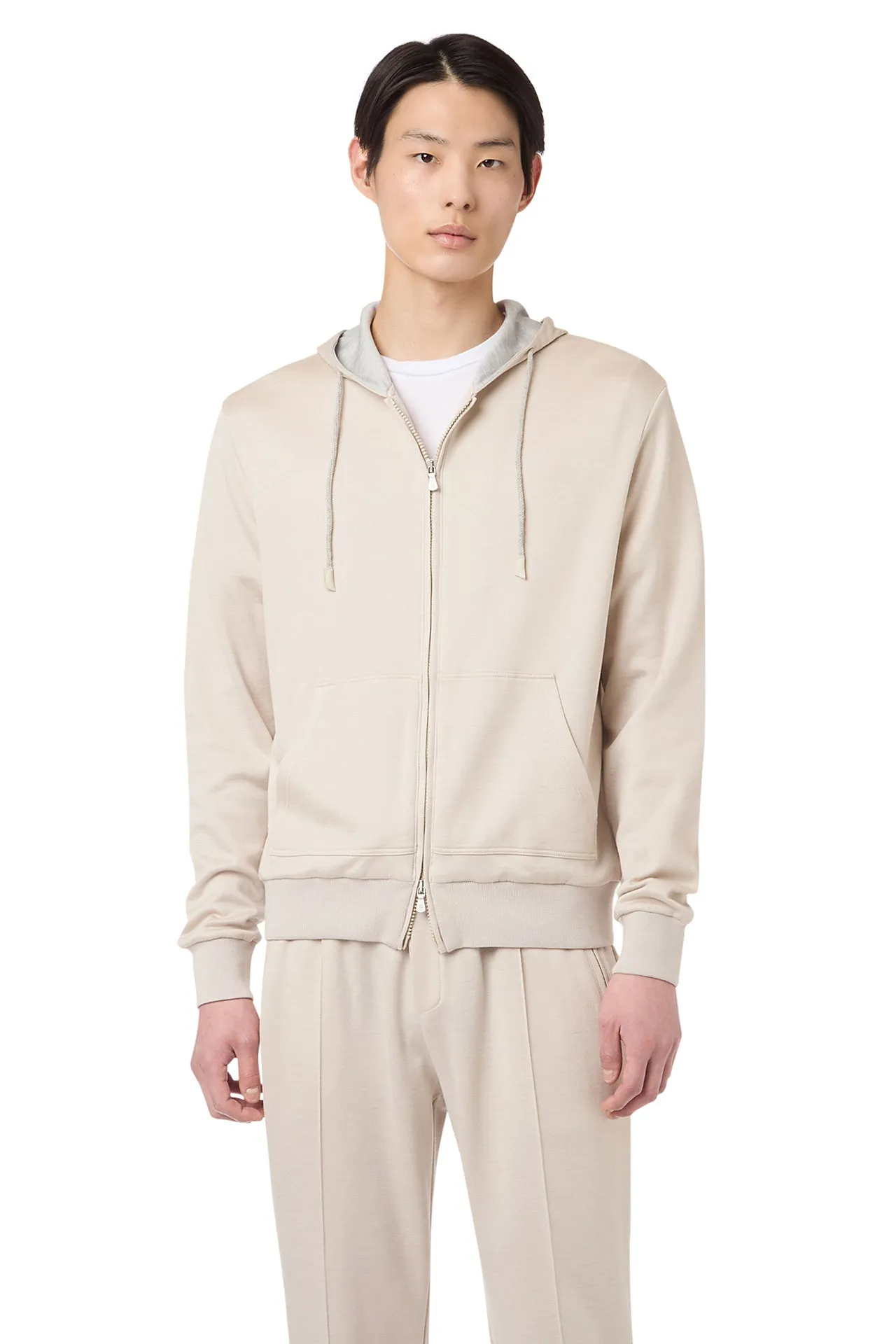 FULL ZIP HOODED SWEATSHIRT sold by Eleventy product image thumbnail 2