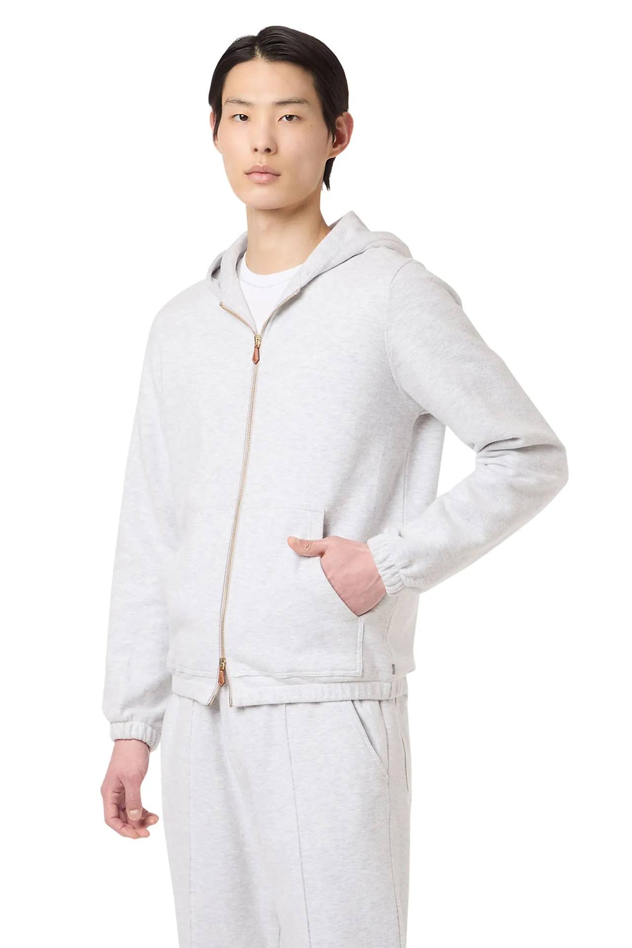 FULL ZIP HOODED SWEATSHIRT sold by Eleventy product image thumbnail 3