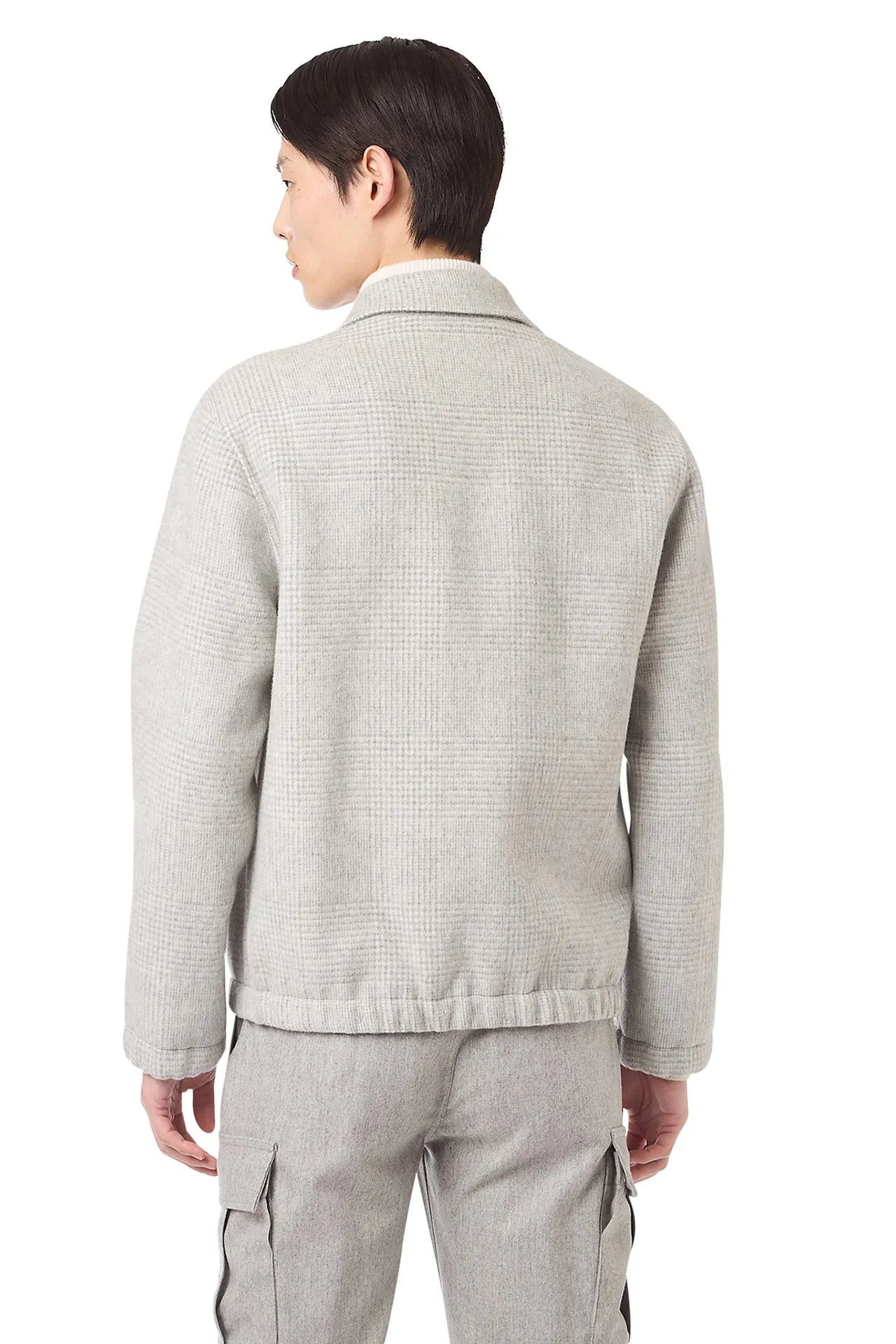 FULL ZIP BOMBER JACKET WITH SHIRT COLLAR sold by Eleventy product image thumbnail 4